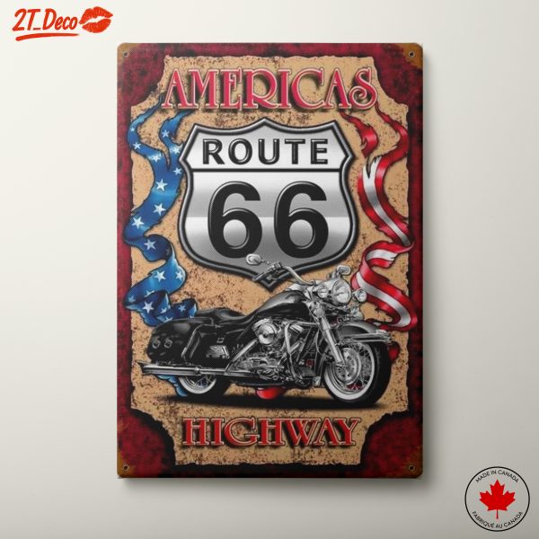 Route 66 Motorcycle Art 2