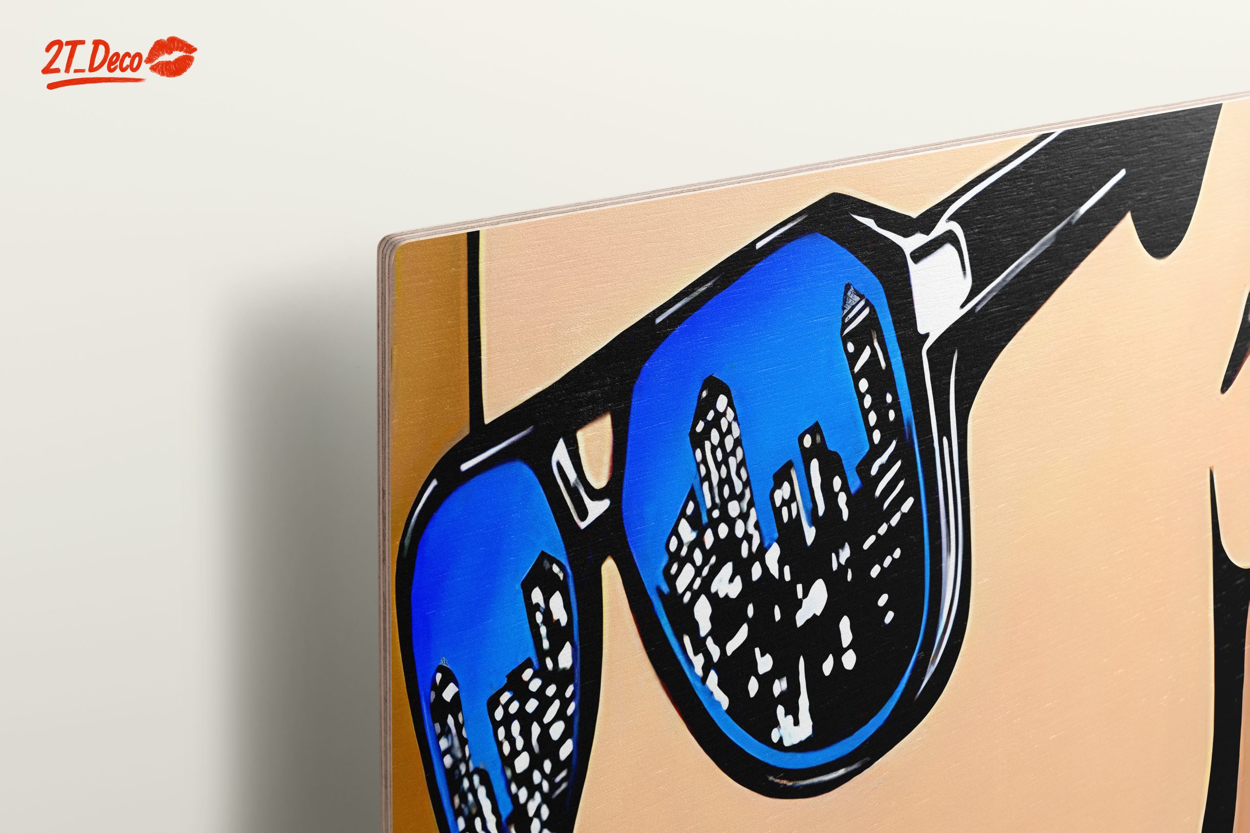 Vibrant Pop Art Portrait with Urban Reflection - Image 15