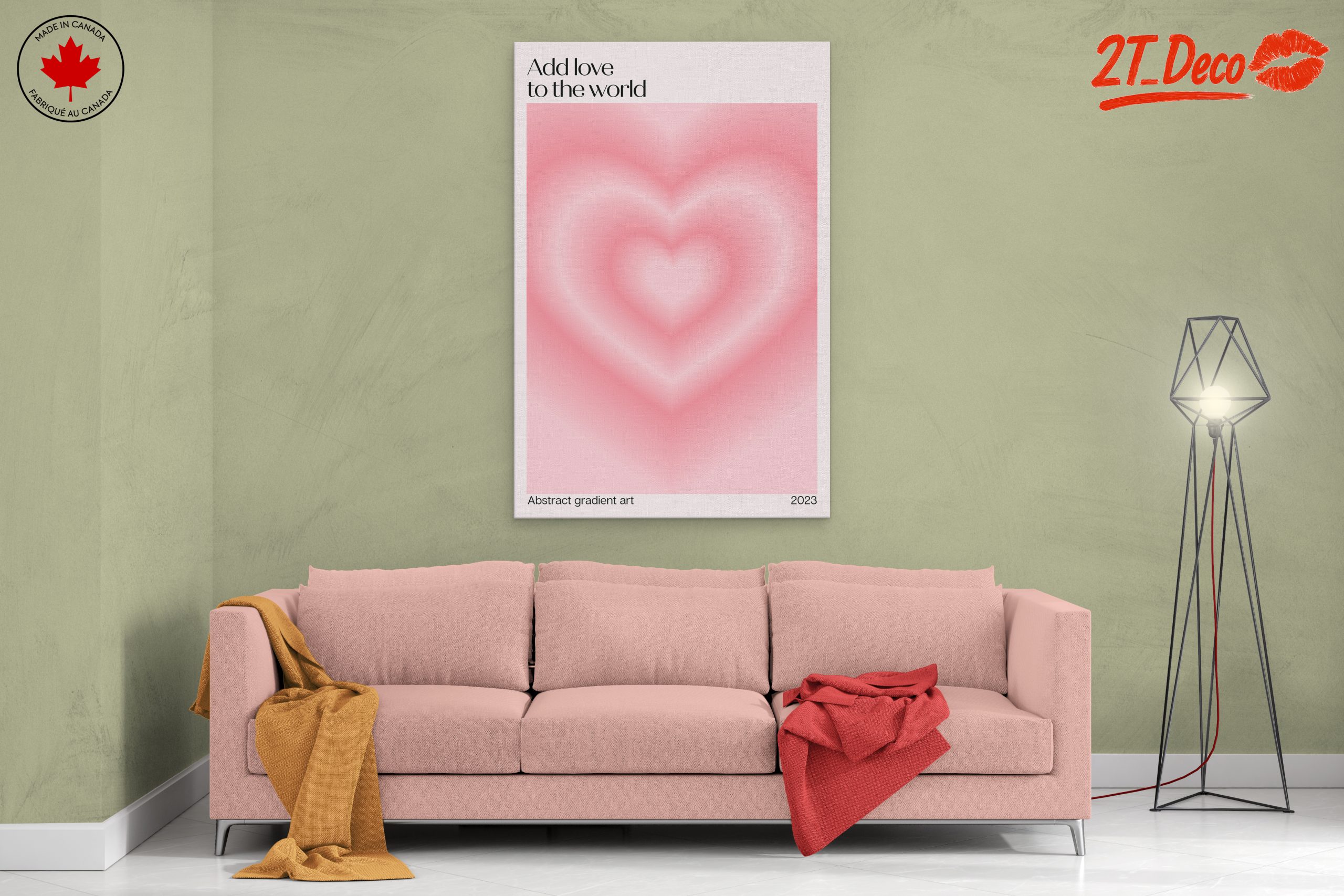 Add Love To The World Abstract Art - Image 2