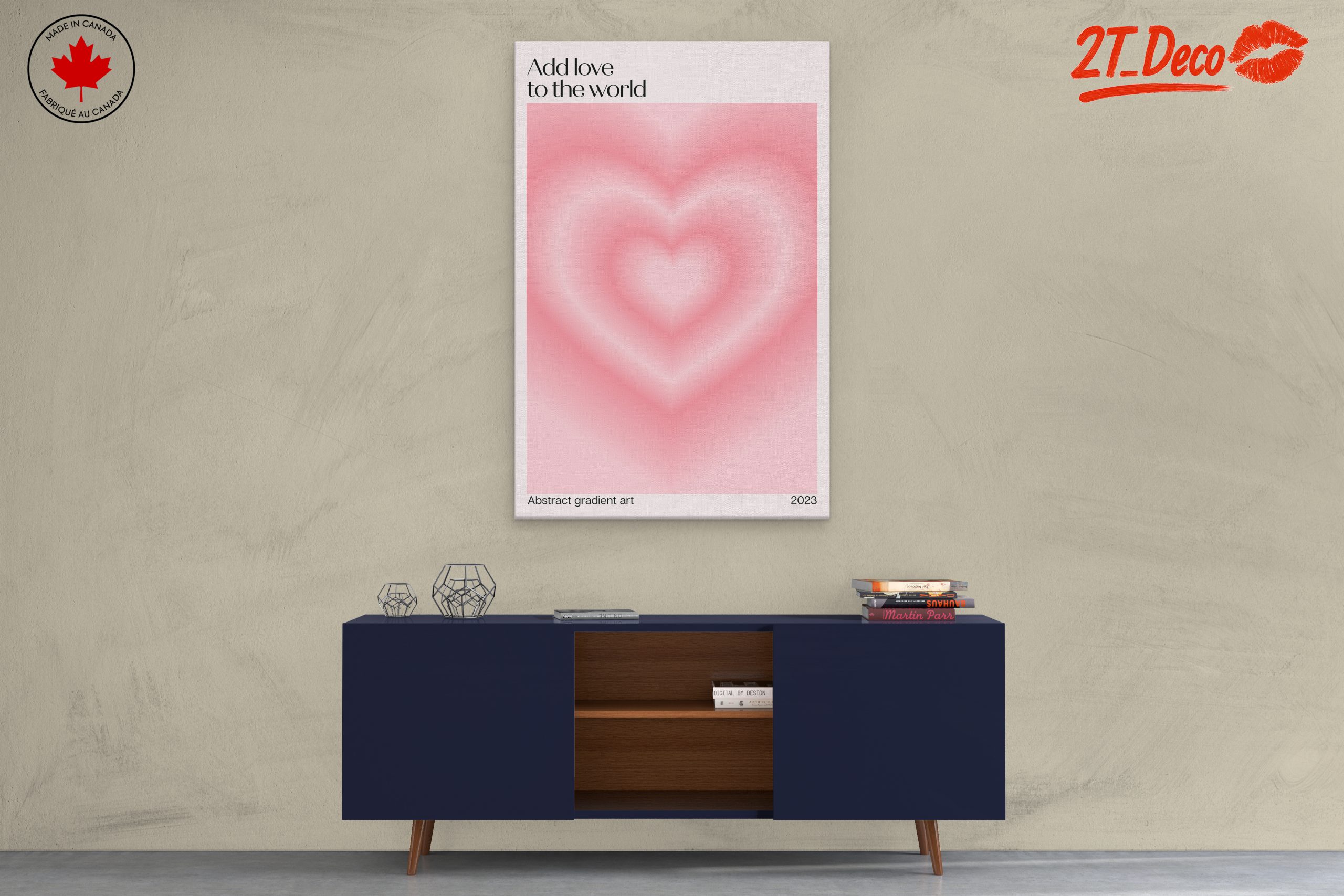 Add Love To The World Abstract Art - Image 3