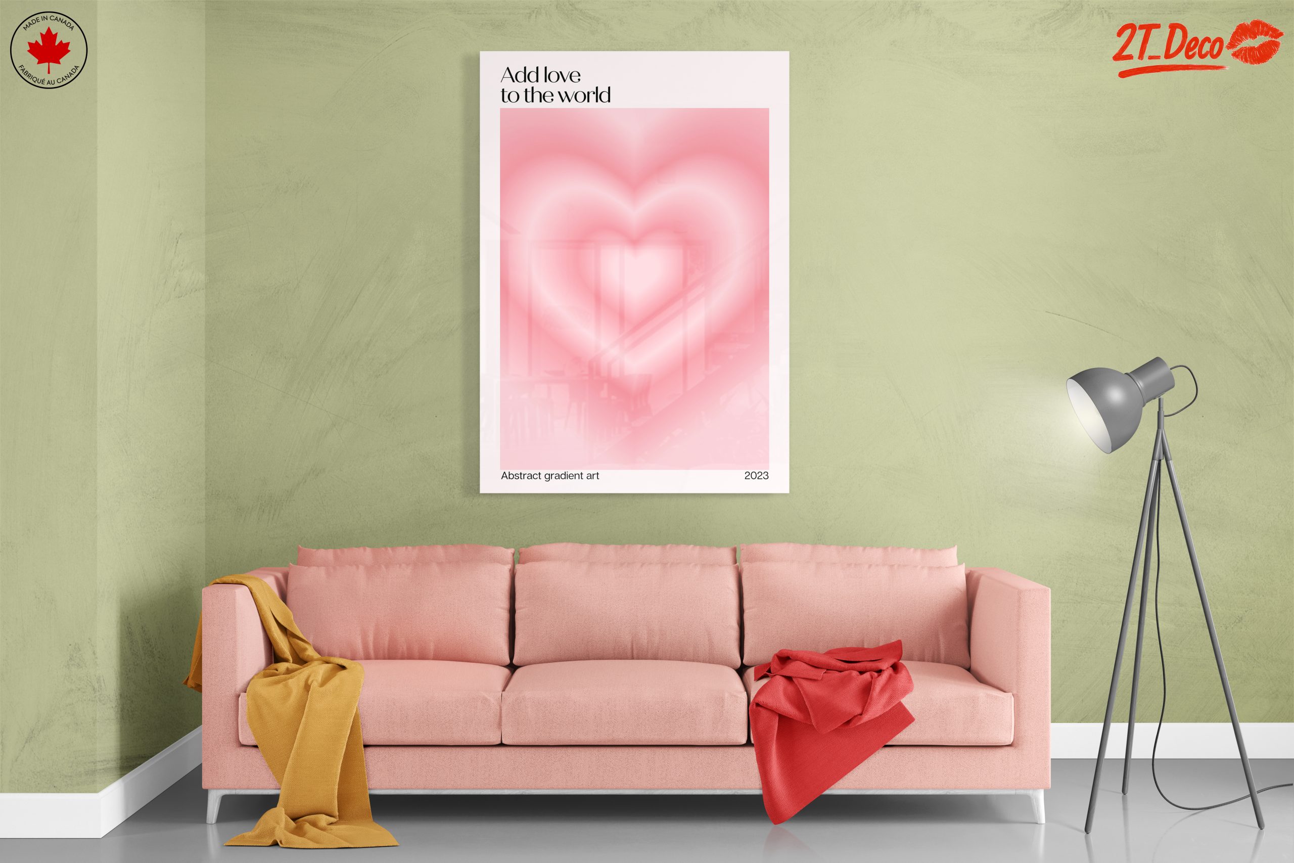 Add Love To The World Abstract Art - Image 7