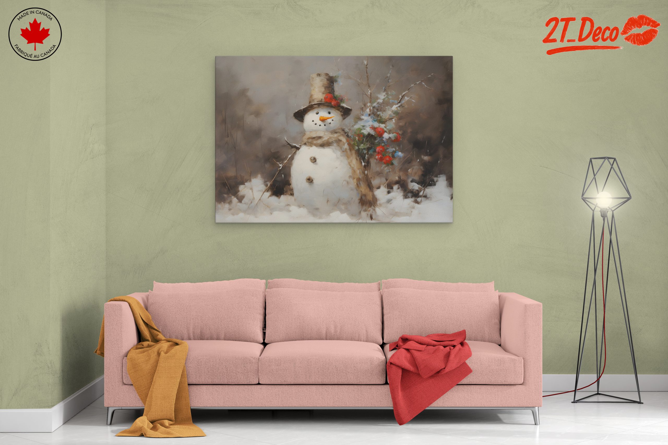 Charming Winter Snowman Decor - Image 2