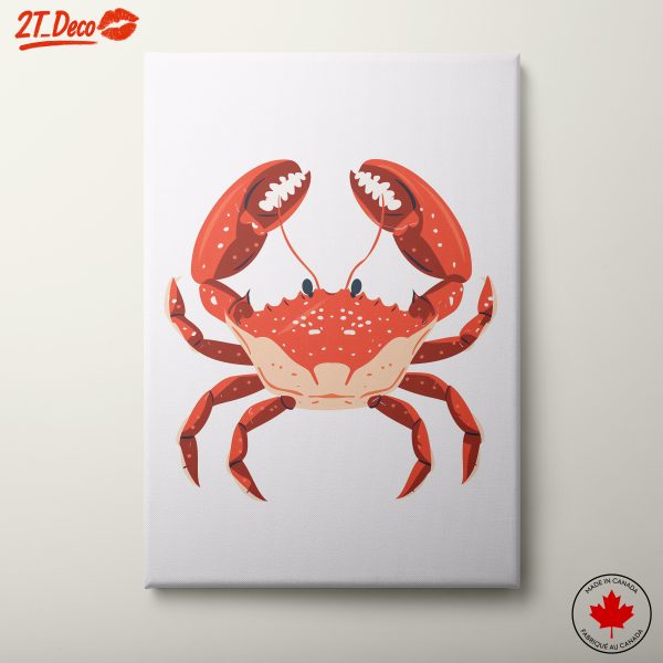 Colorful Crab Illustration in Playful Style
