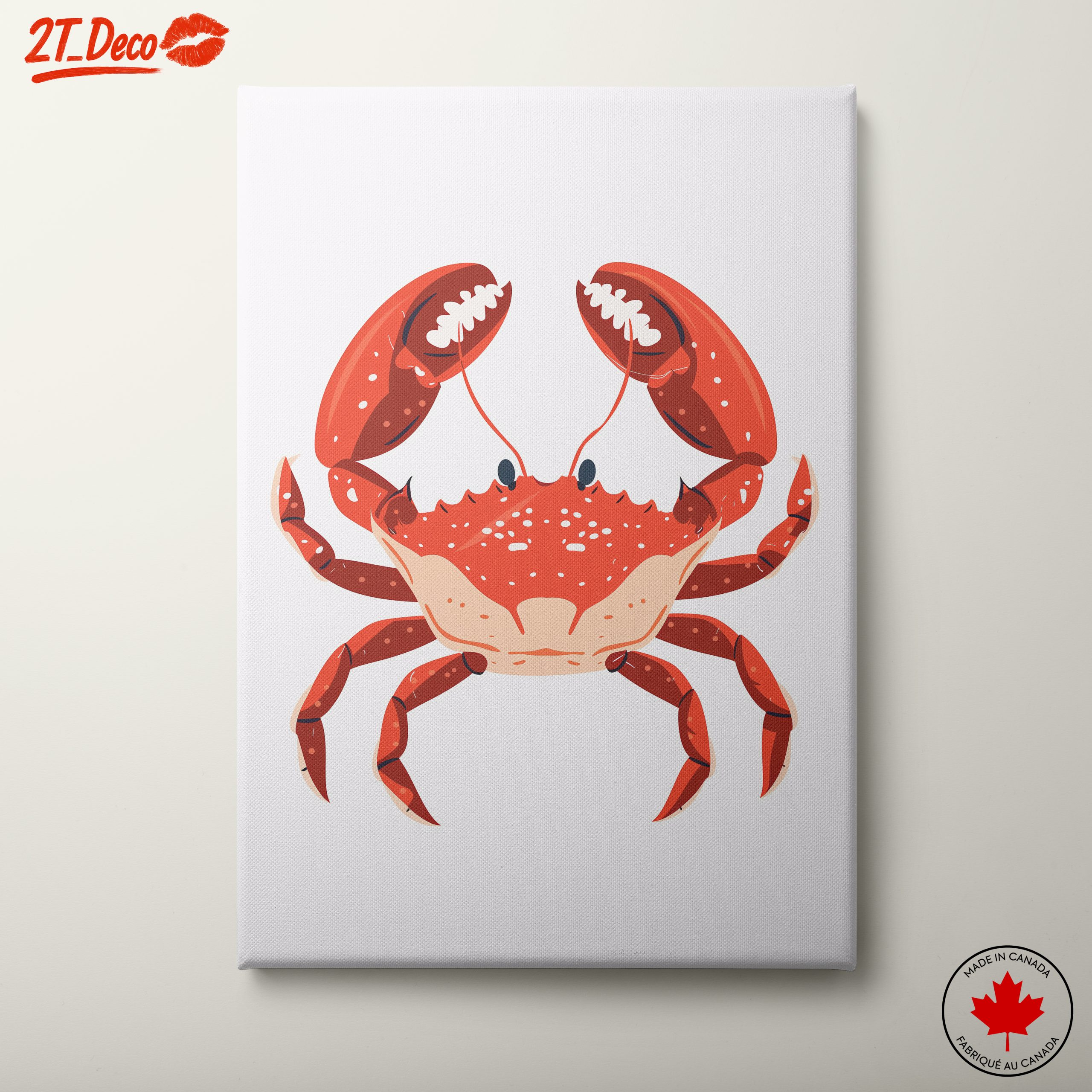 Colorful Crab Illustration in Playful Style