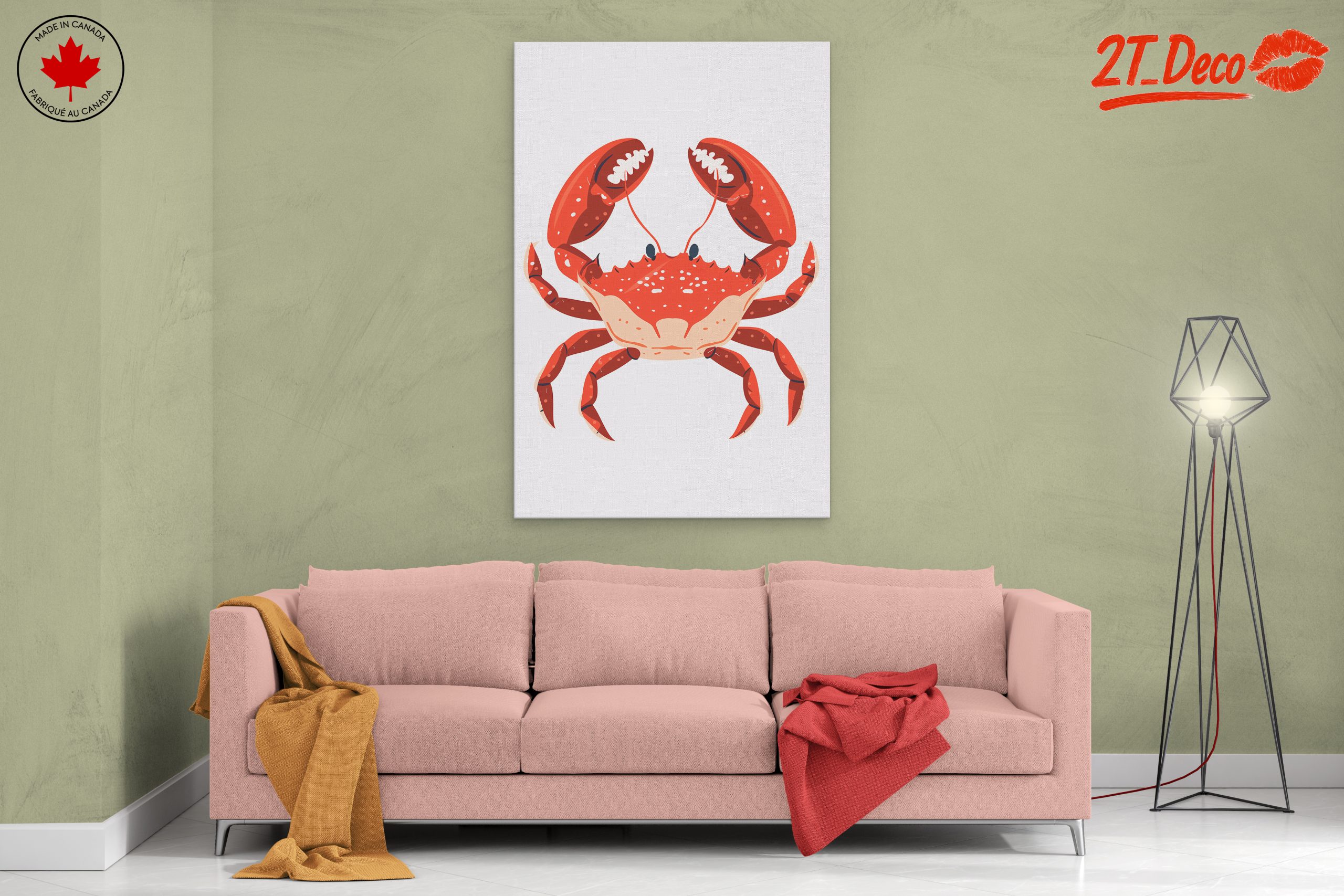 Colorful Crab Illustration in Playful Style - Image 2