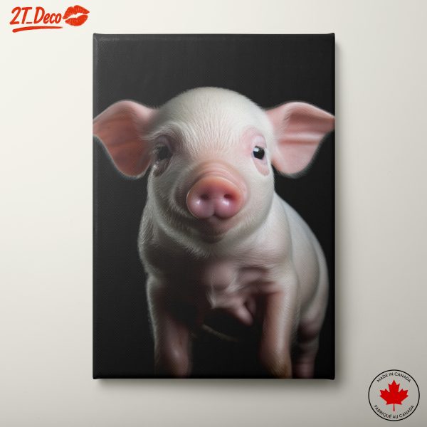 Cute Pig Art with Minimalist Style