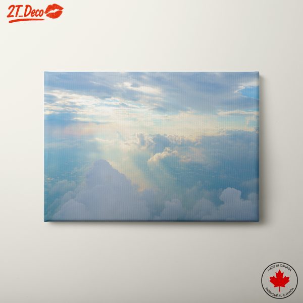 Serene Sky with Soft Clouds and Light