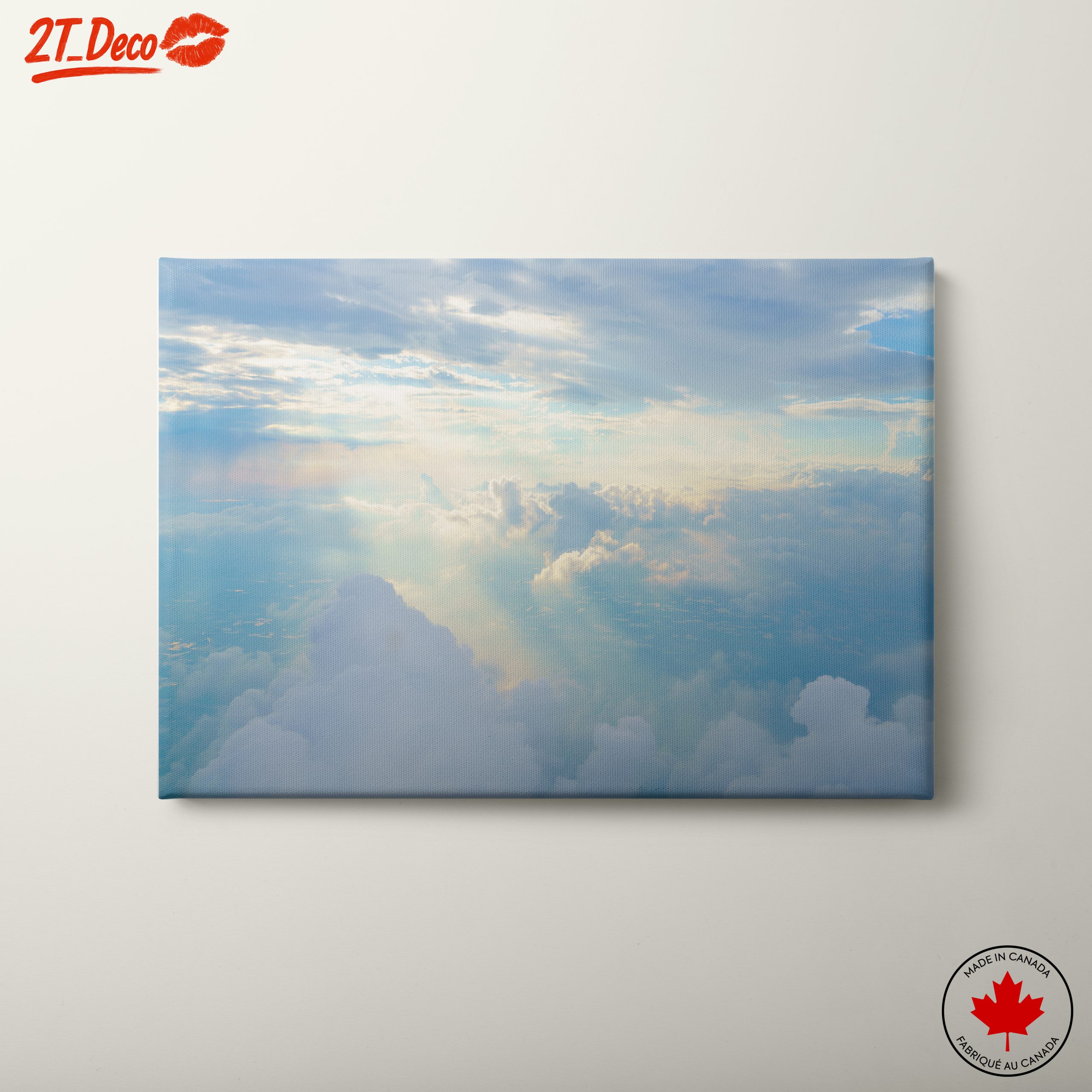 Serene Sky with Soft Clouds and Light