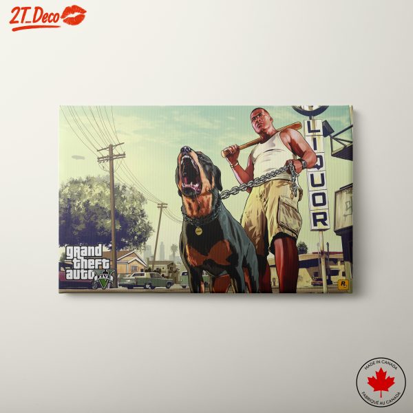 Grand Theft Auto V Inspired Art Featuring Iconic Characters
