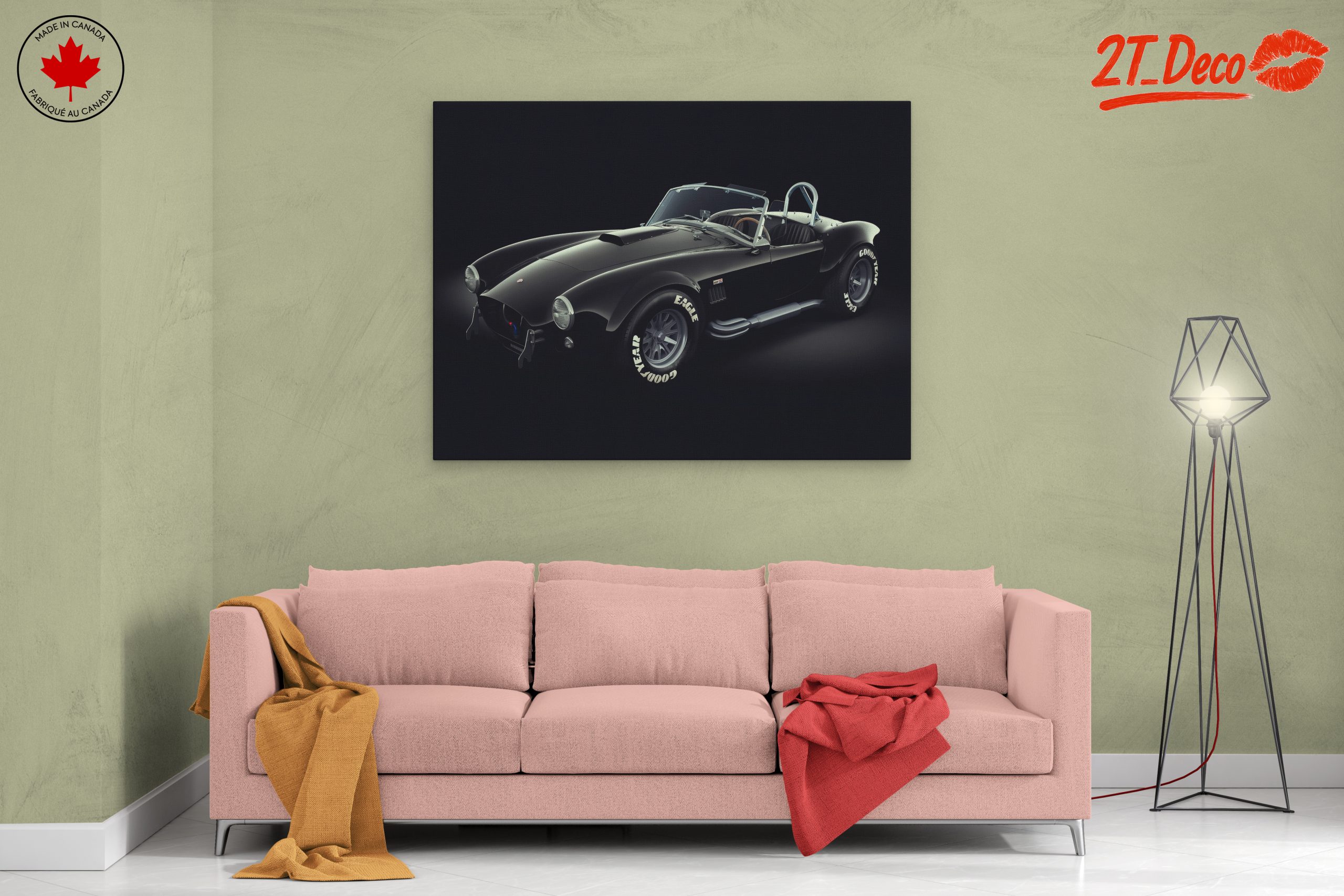 Classic Black Sports Car - Image 2