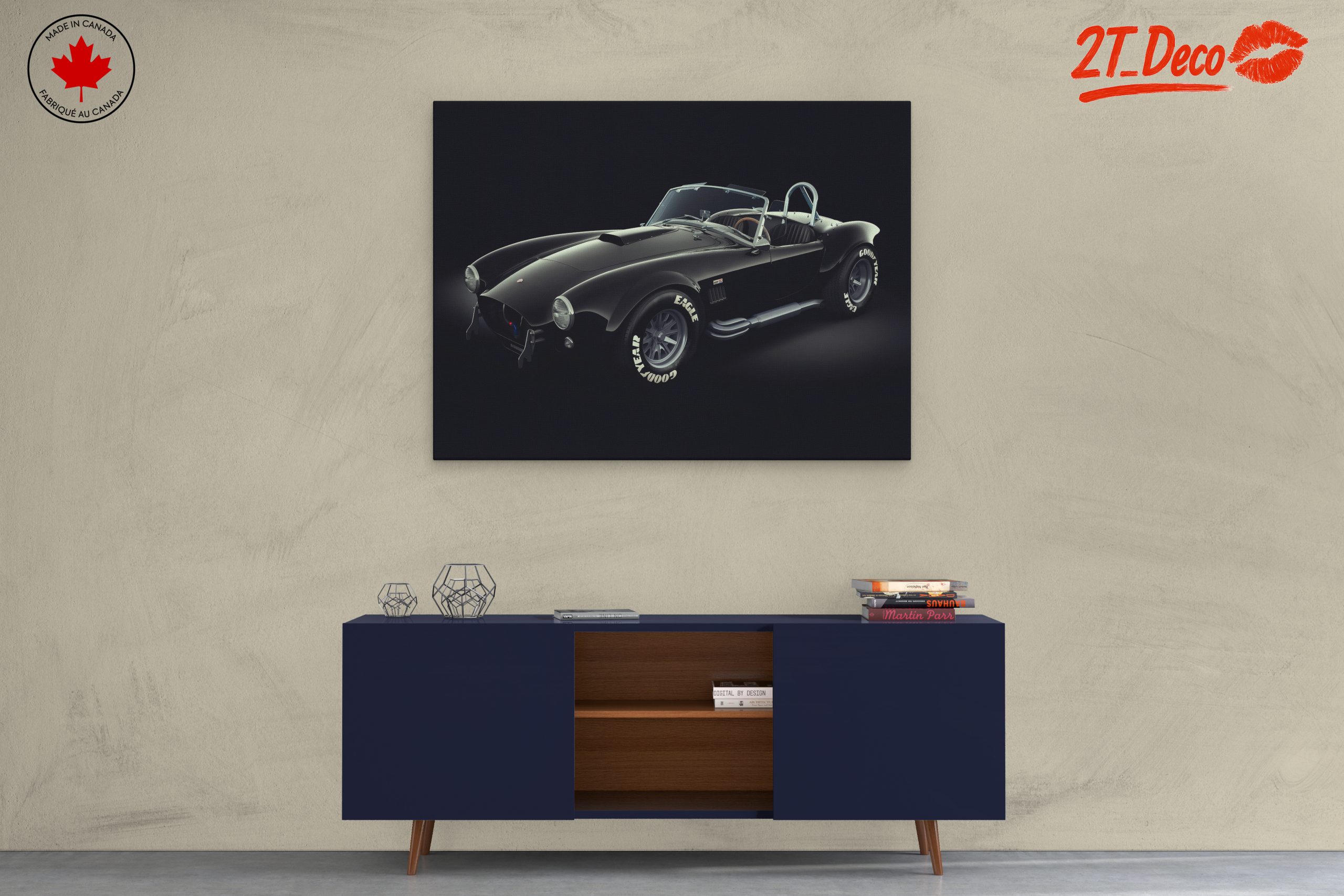 Classic Black Sports Car - Image 3