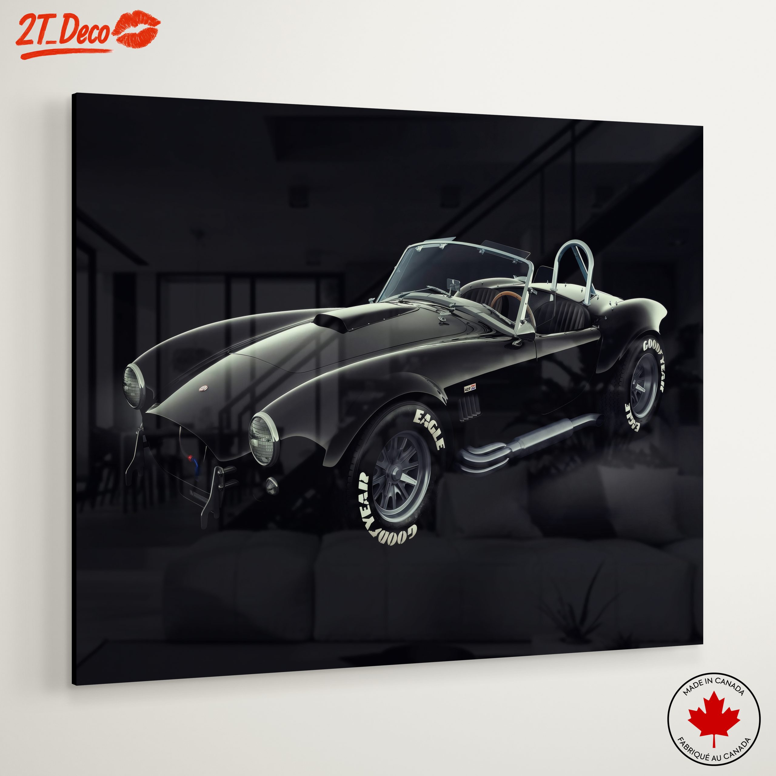 Classic Black Sports Car - Image 6