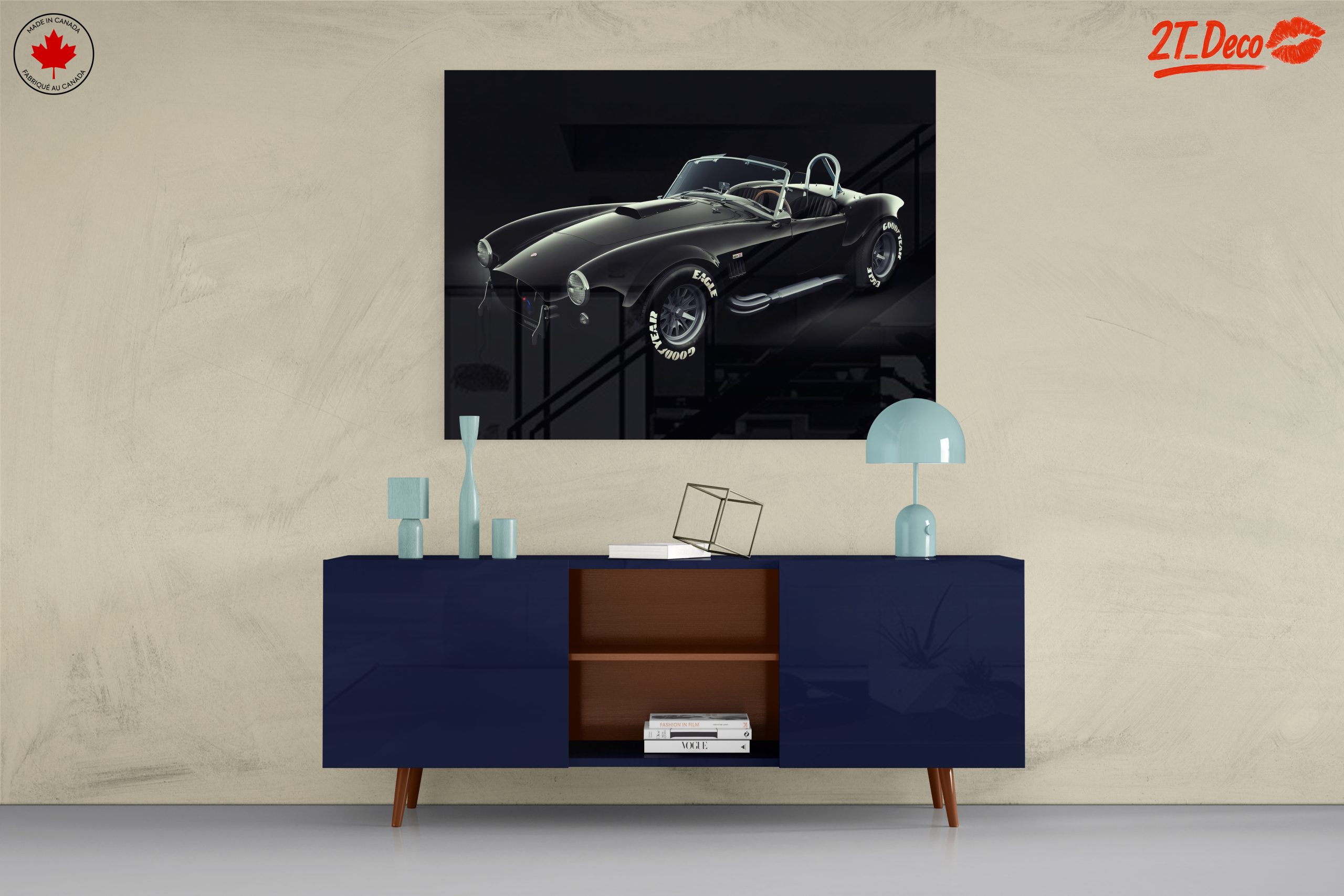 Classic Black Sports Car - Image 8