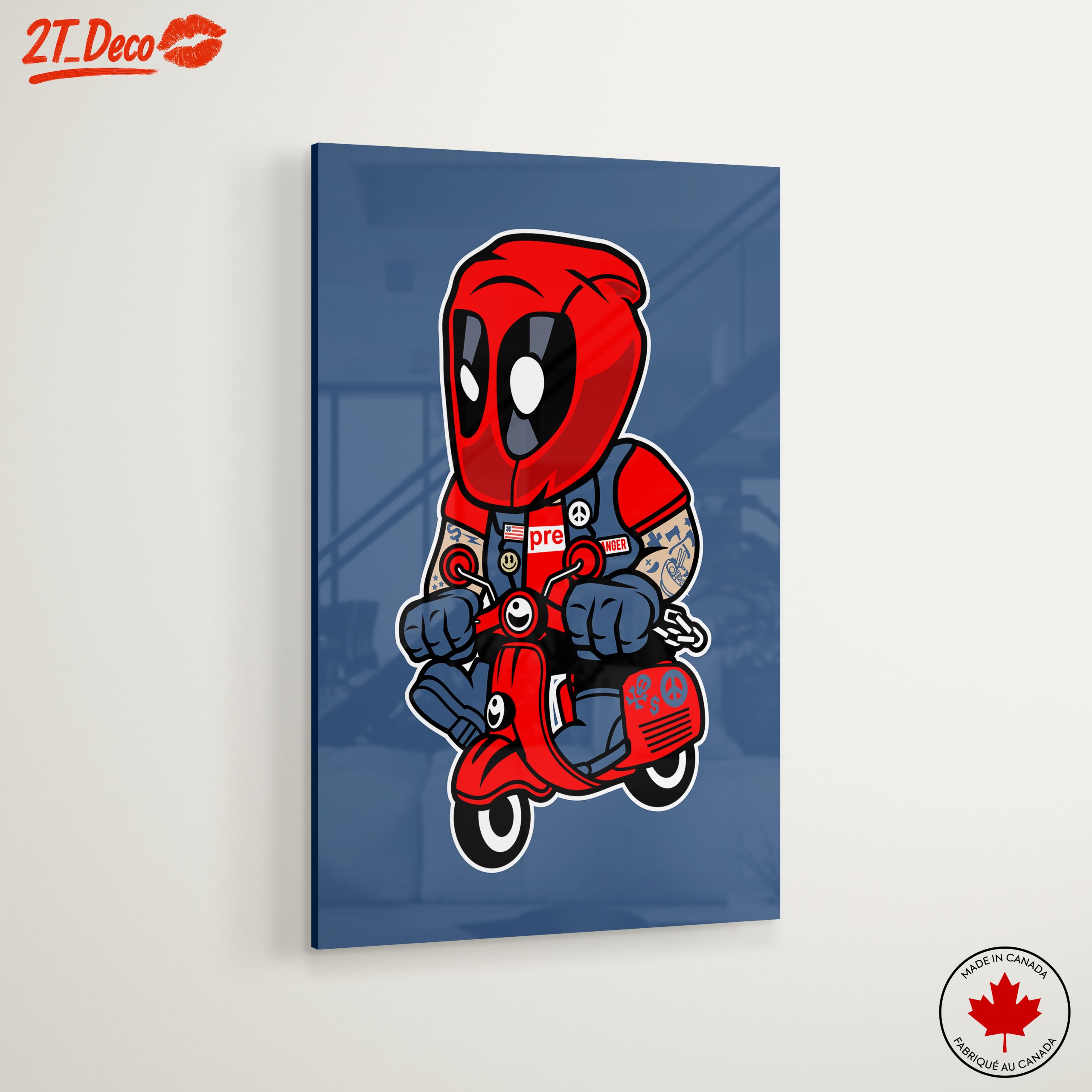 Cute Superhero Character on Scooter - Image 6