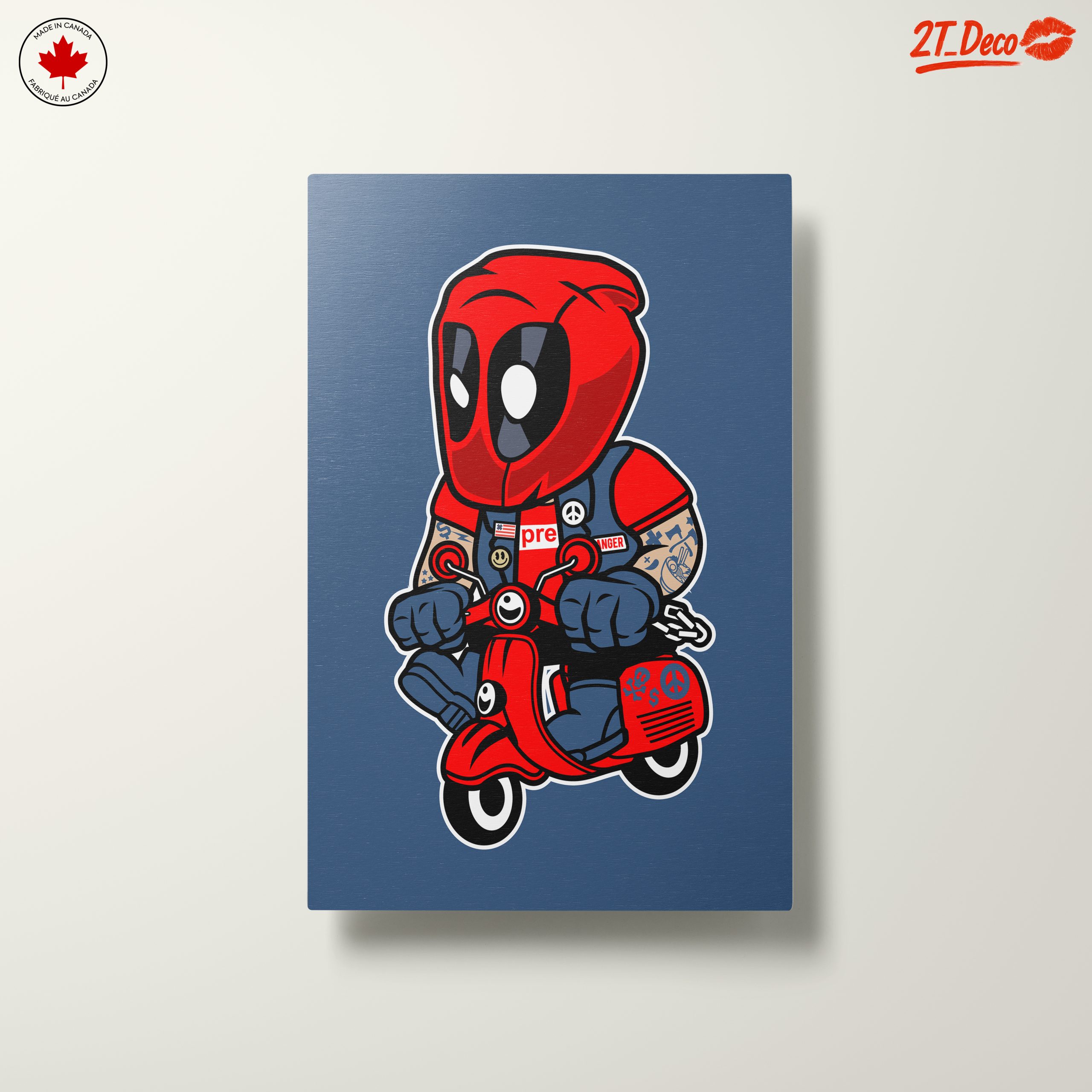 Cute Superhero Character on Scooter - Image 10