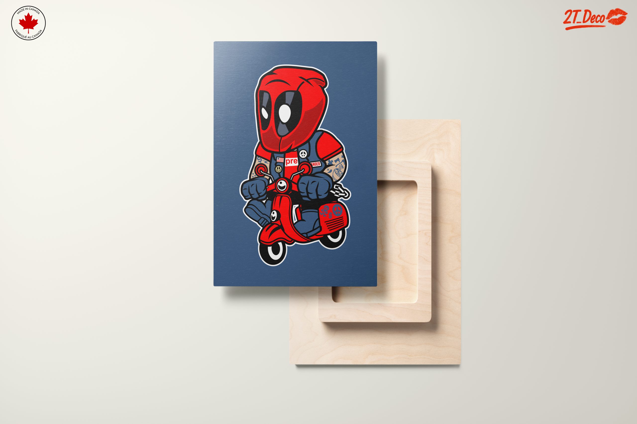 Cute Superhero Character on Scooter - Image 11