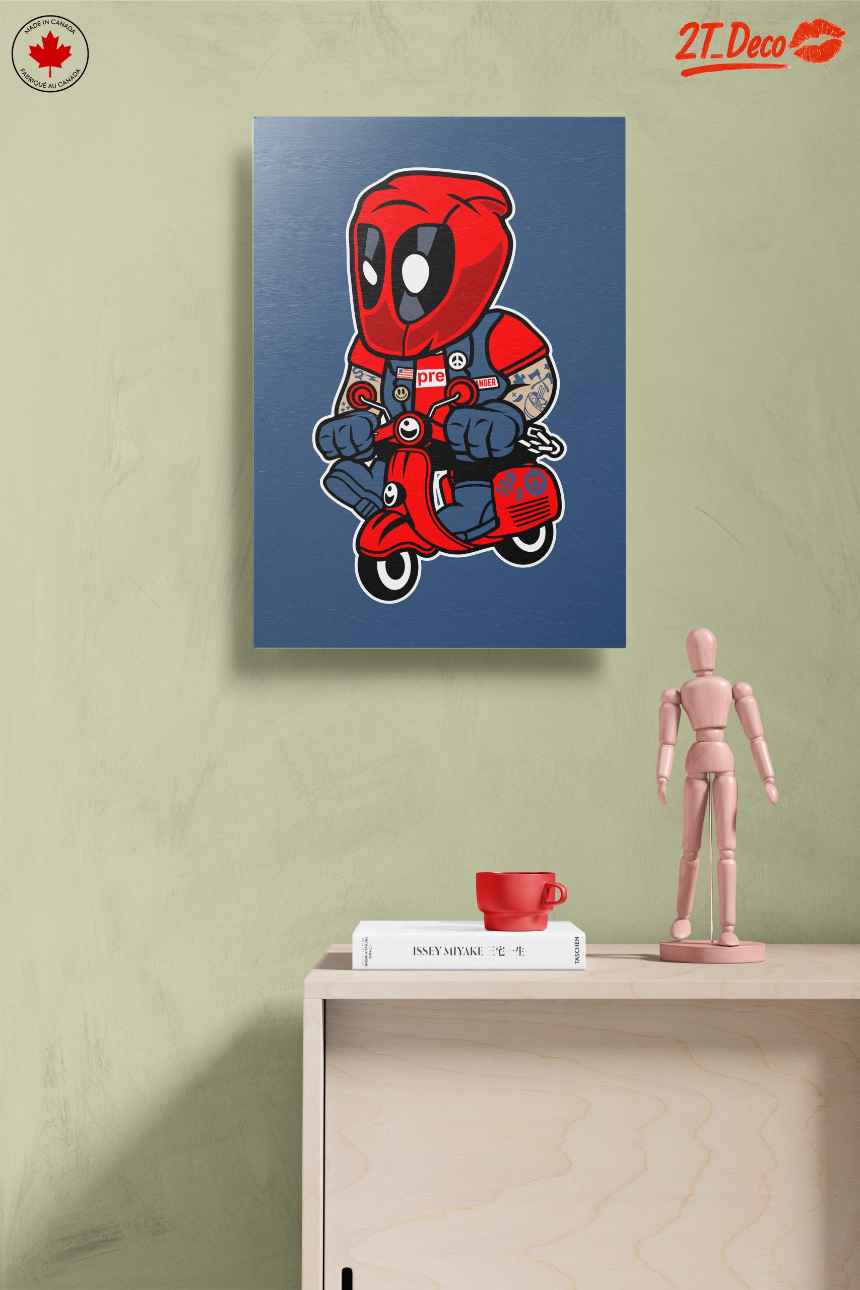 Cute Superhero Character on Scooter - Image 14