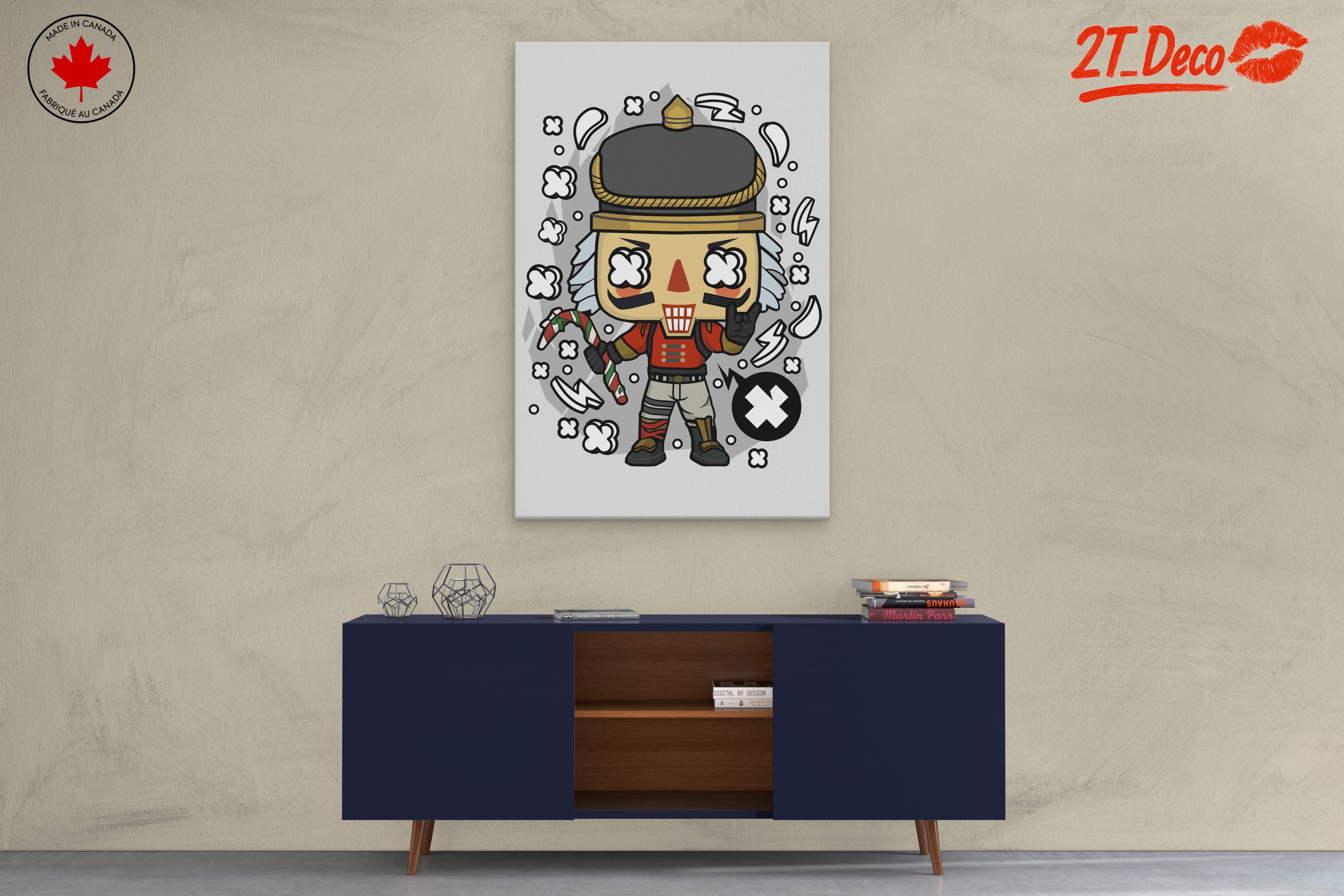 Stylized Character Art with Candy Cane - Image 3