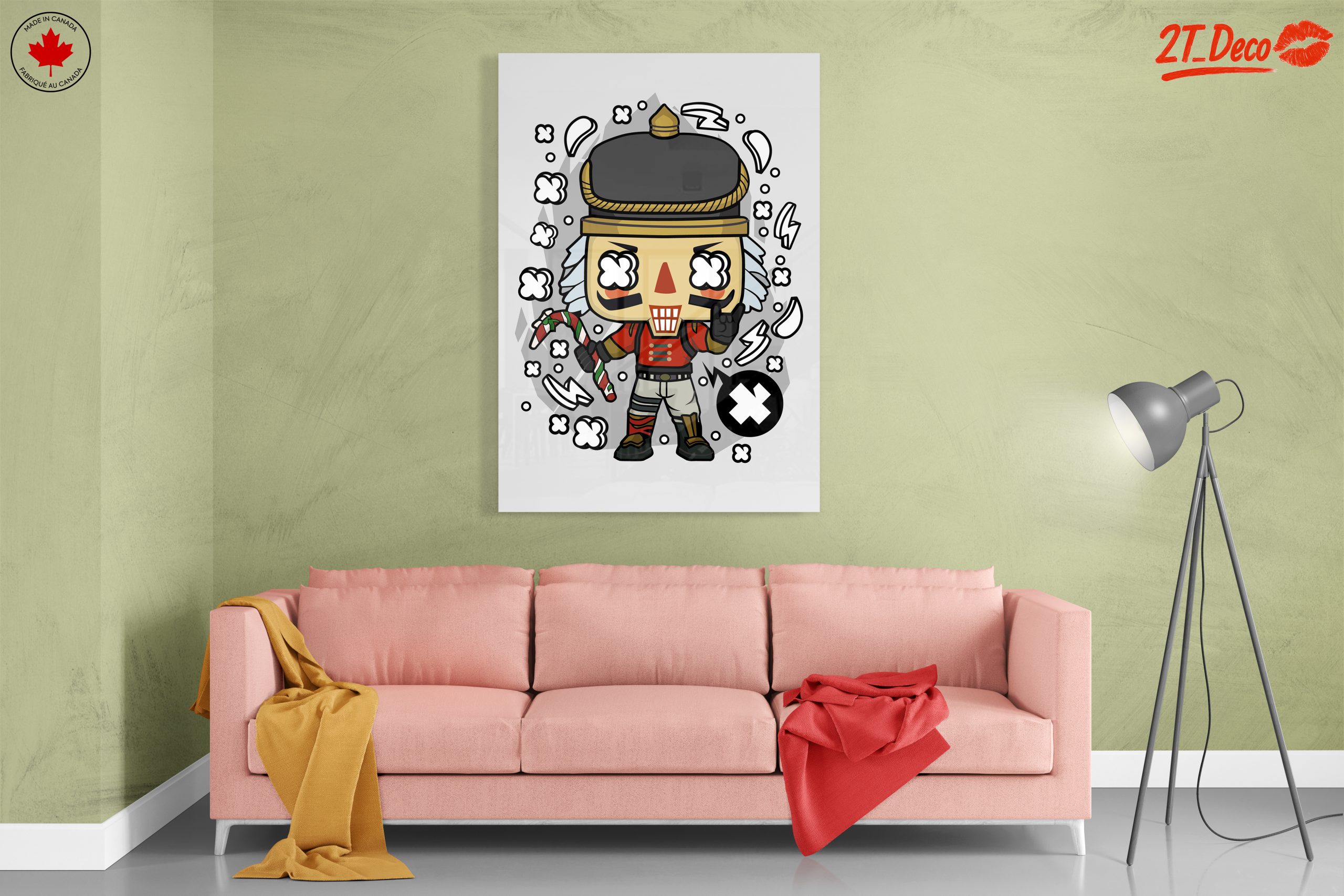 Stylized Character Art with Candy Cane - Image 7