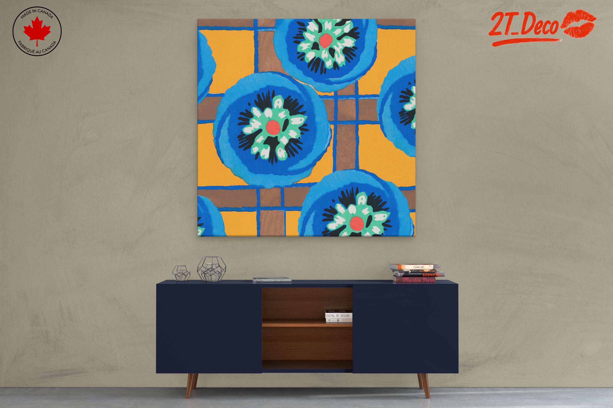 Vibrant Botanical Floral Artwork 4 - Image 3