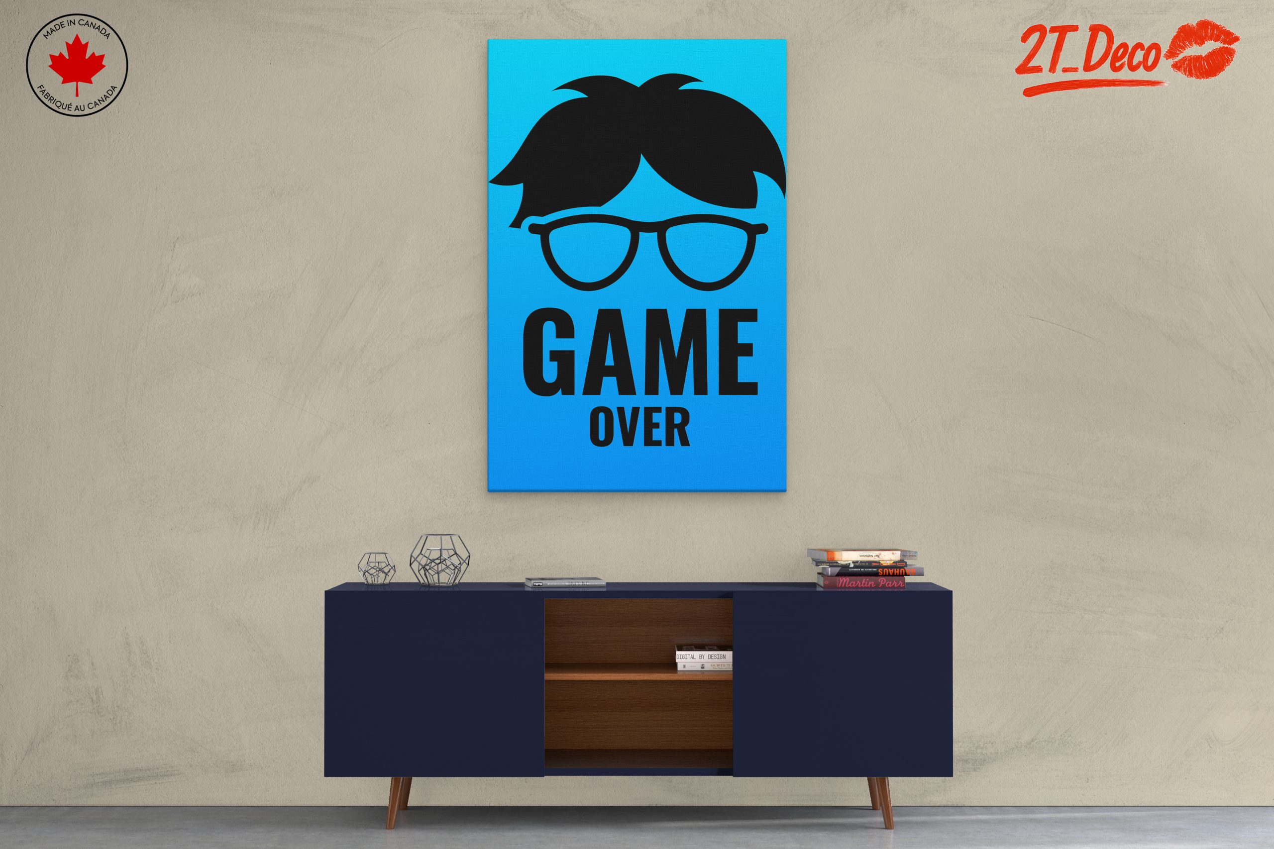 Playful Game Over Wall Art - Image 3