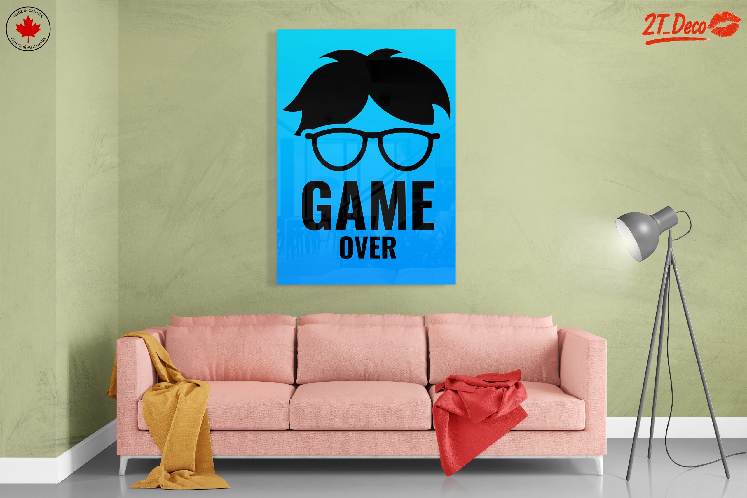 Playful Game Over Wall Art - Image 7