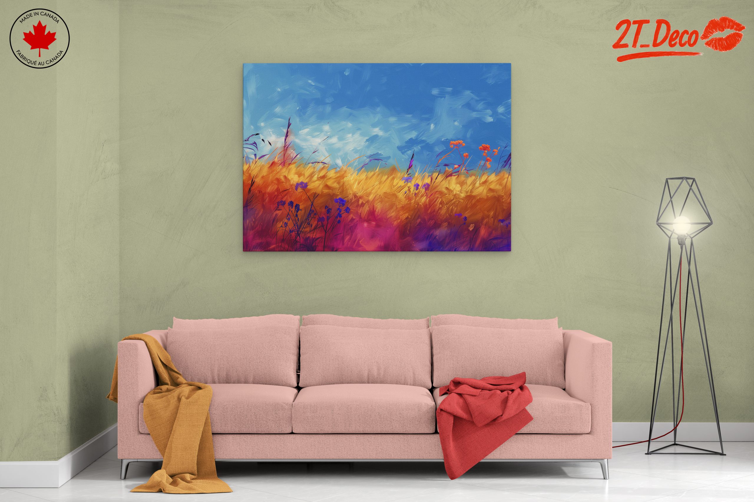 Vibrant Fields Under a Blue Sky - Image 2
