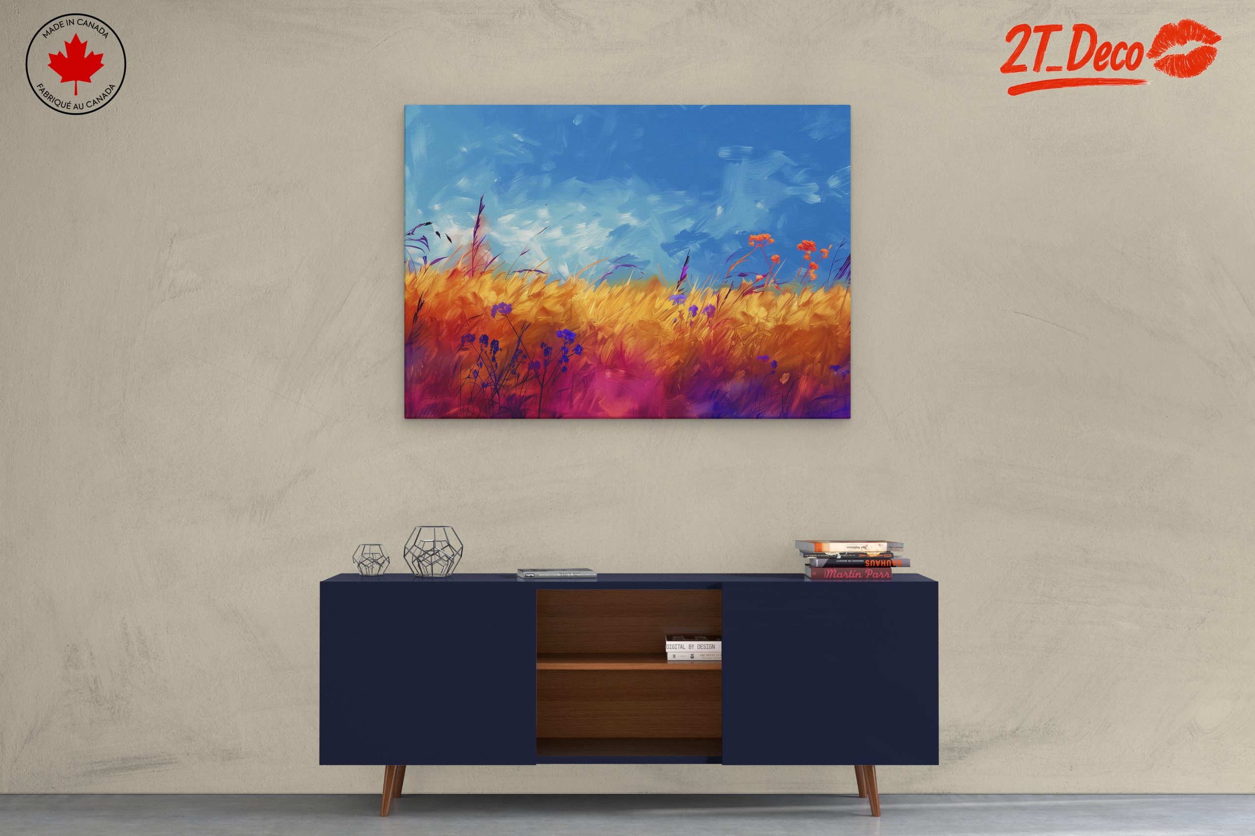 Vibrant Fields Under a Blue Sky - Image 3