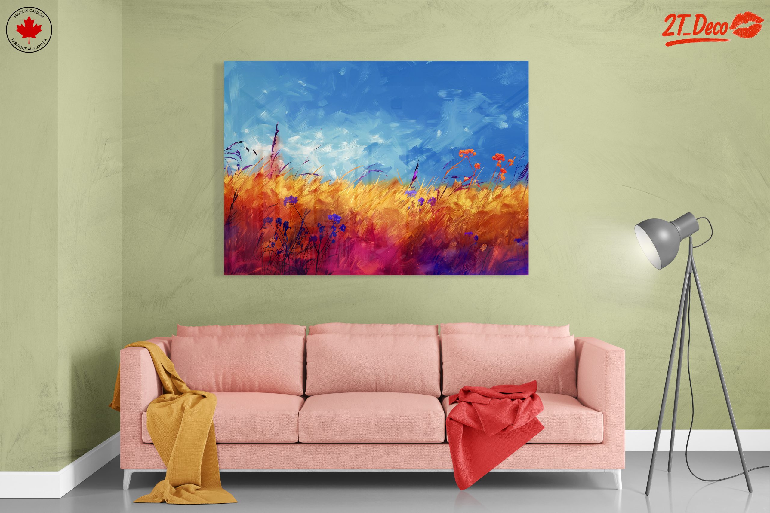 Vibrant Fields Under a Blue Sky - Image 7