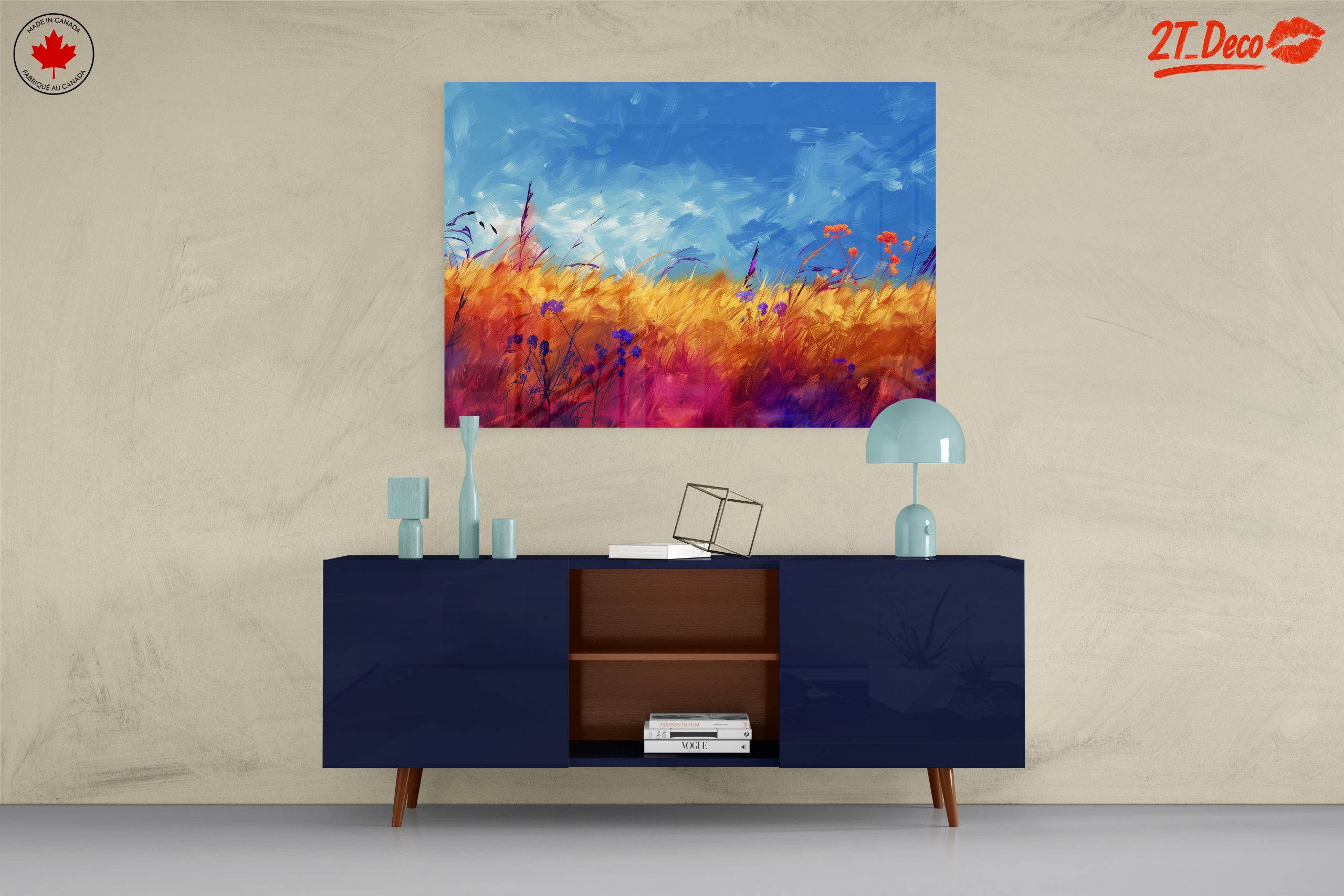 Vibrant Fields Under a Blue Sky - Image 8