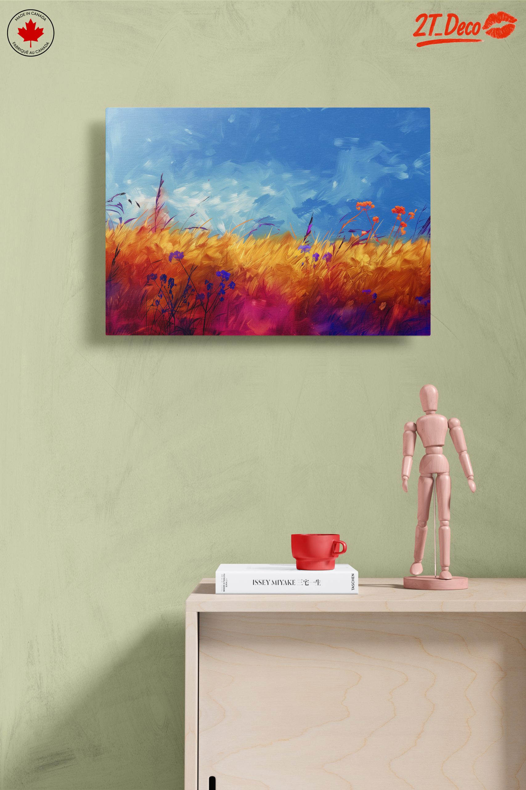Vibrant Fields Under a Blue Sky - Image 14