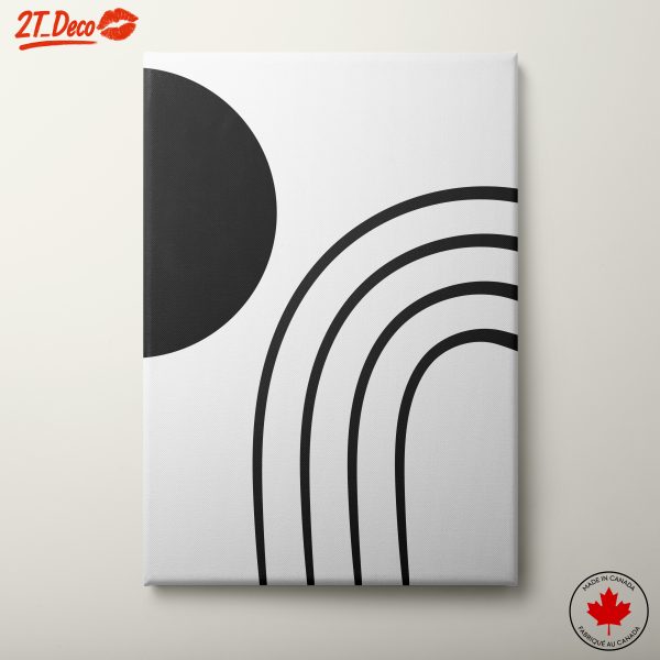 Minimalist Abstract Black and White Art