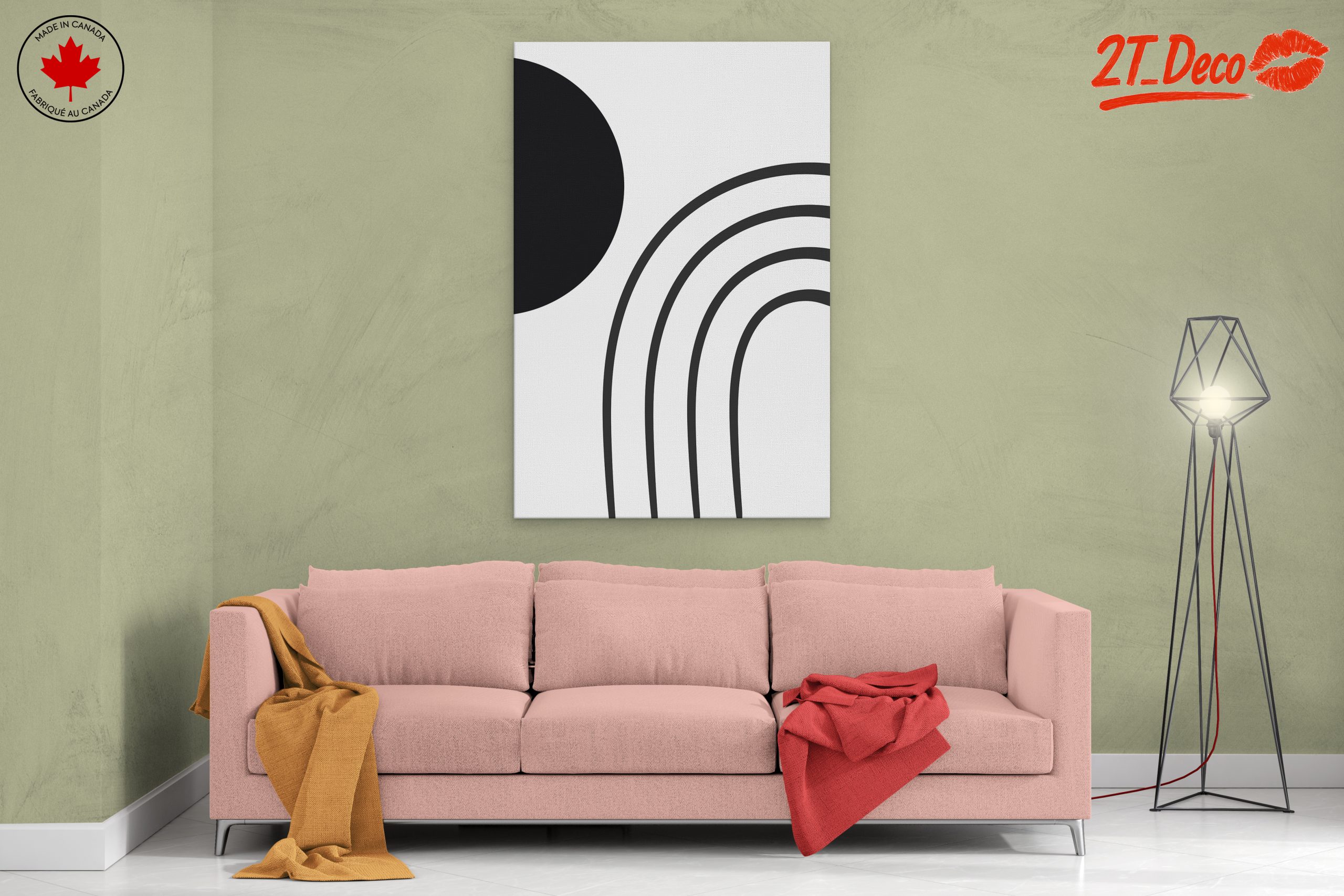 Minimalist Abstract Black and White Art - Image 2