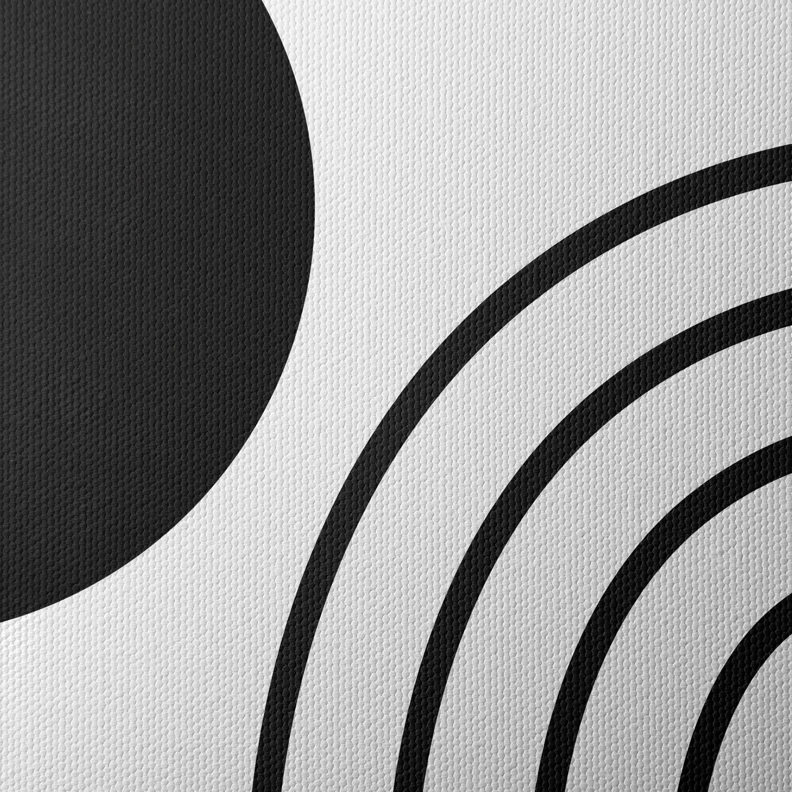 Minimalist Abstract Black and White Art - Image 4