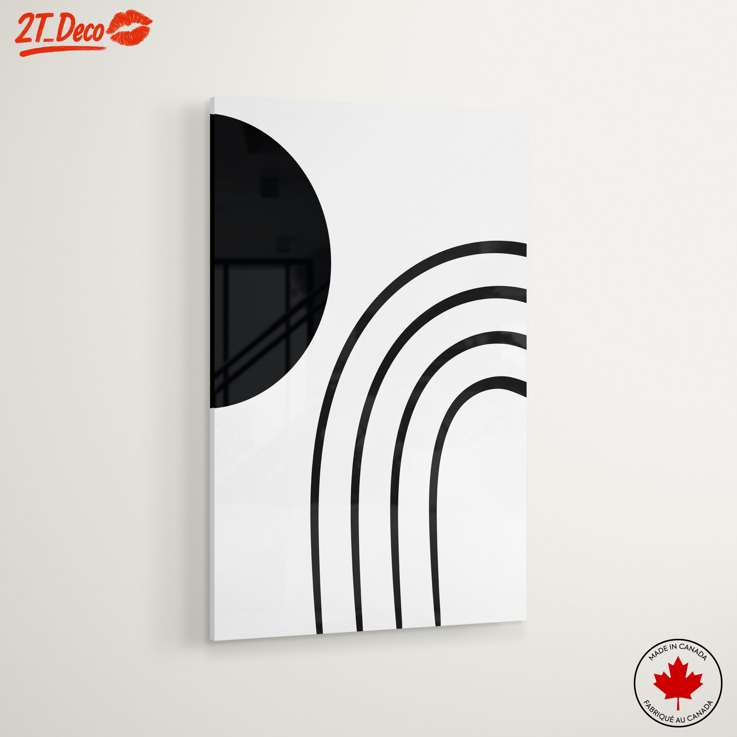 Minimalist Abstract Black and White Art - Image 6