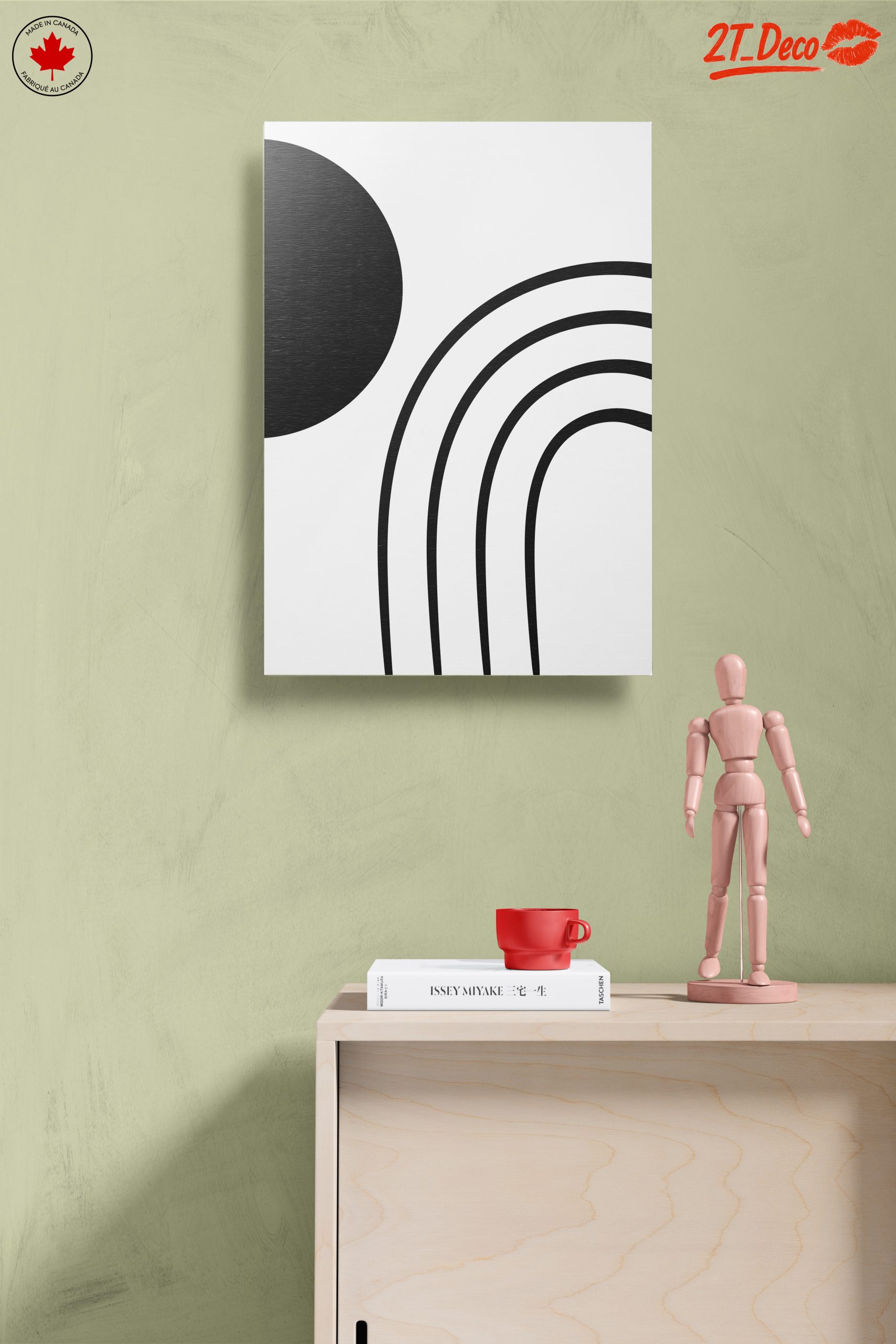 Minimalist Abstract Black and White Art - Image 14