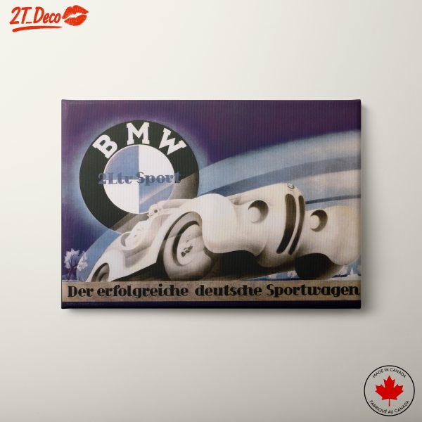 BMW Classic Car Advertisement Artwork