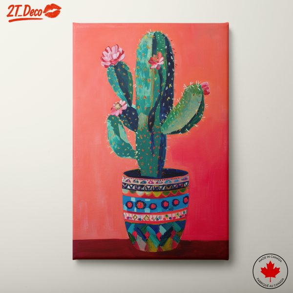 Vibrant Cactus and Succulent Artwork