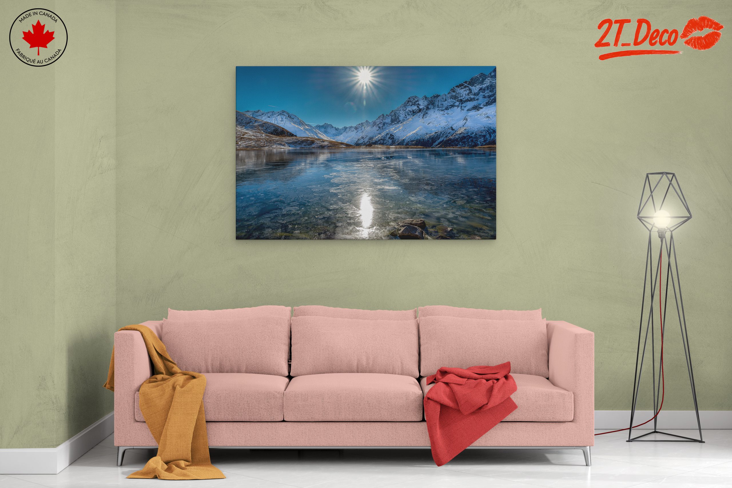 Snow-Covered Mountains and Reflective Lake - Image 2