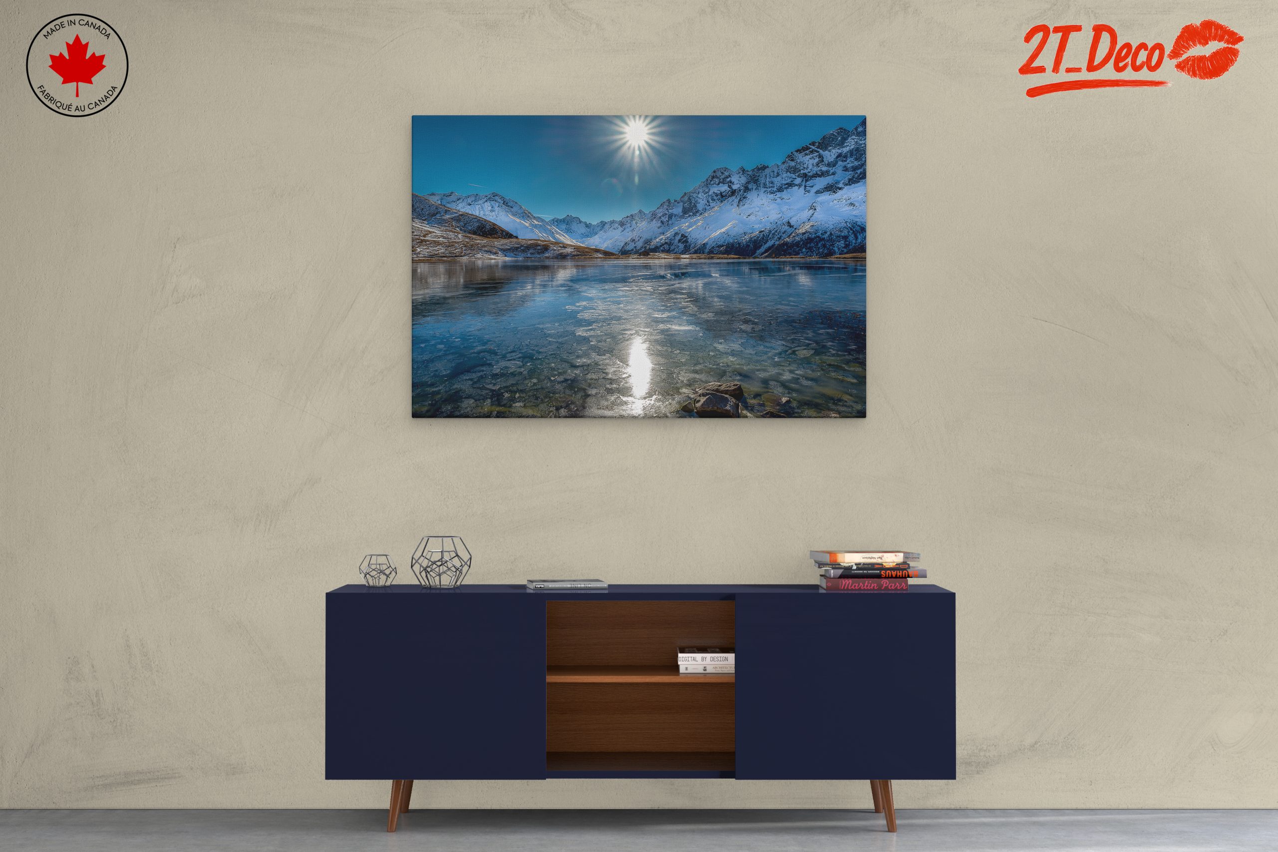 Snow-Covered Mountains and Reflective Lake - Image 3