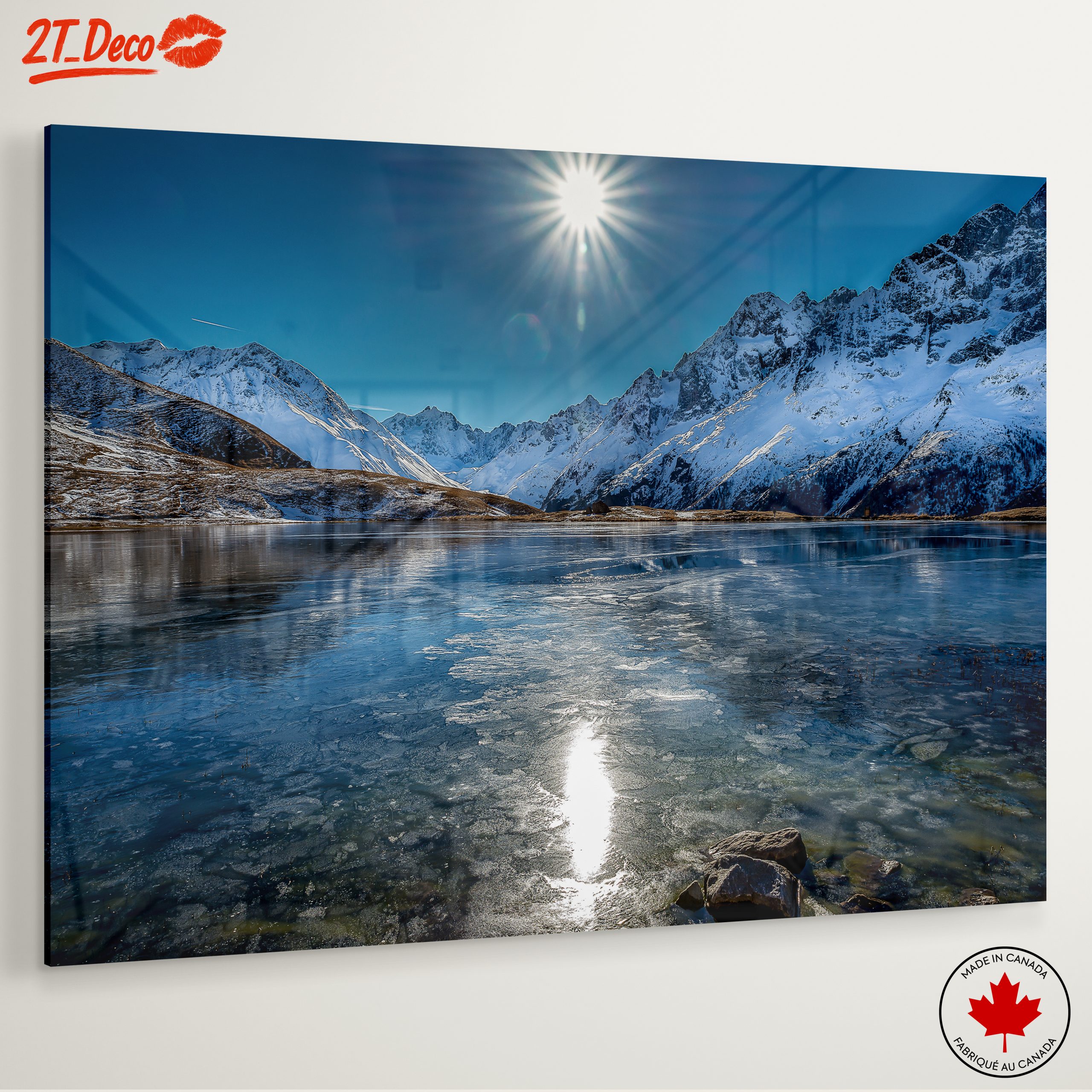 Snow-Covered Mountains and Reflective Lake - Image 6
