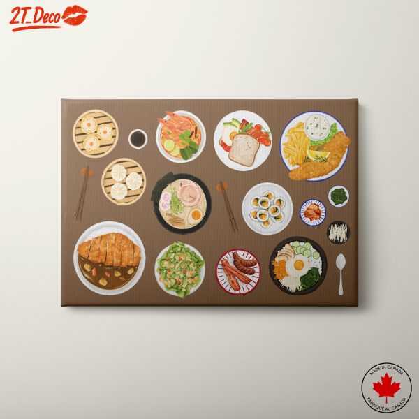 Colorful Abstract Food Arrangement