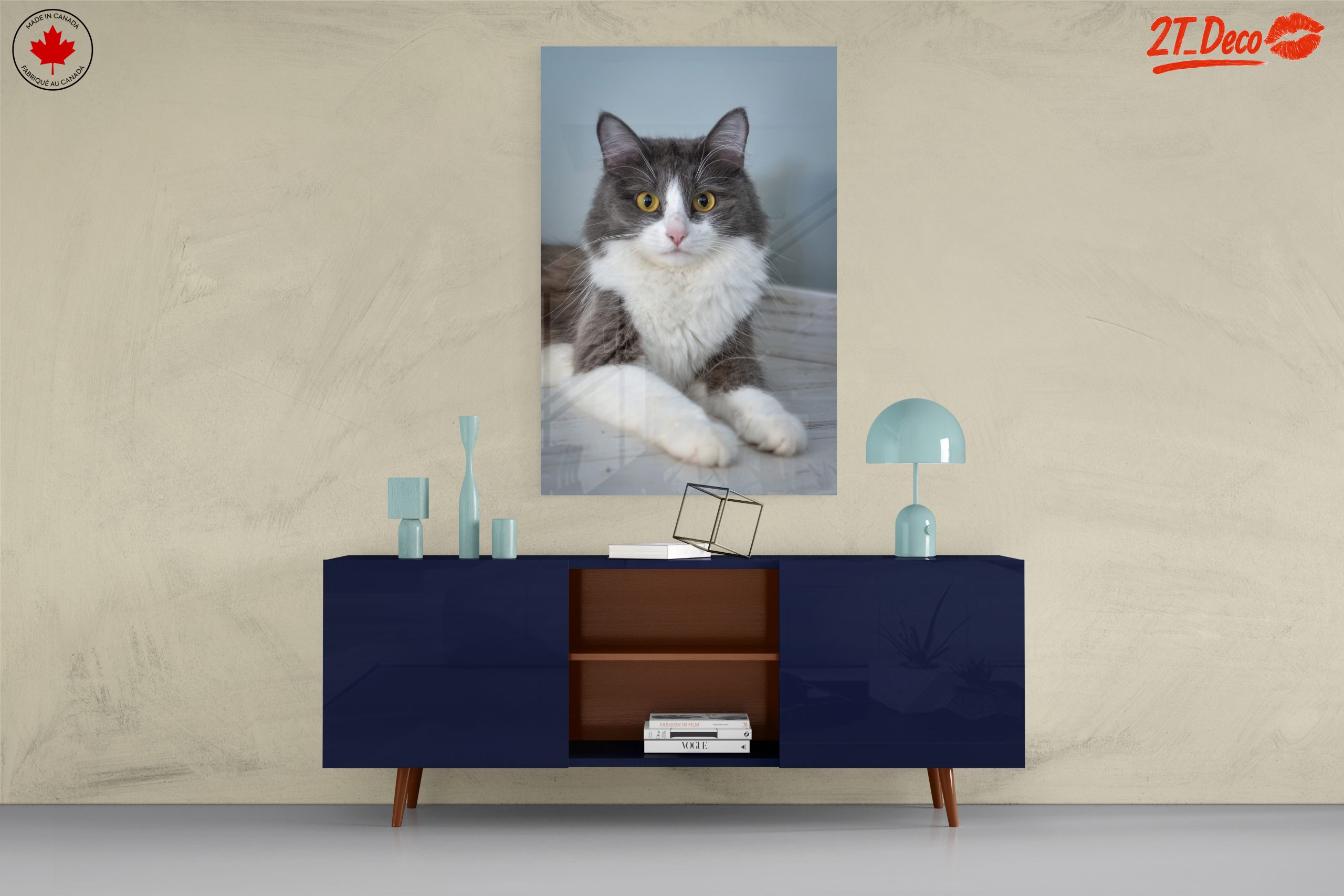 Gray and White Cat Portrait - Image 8
