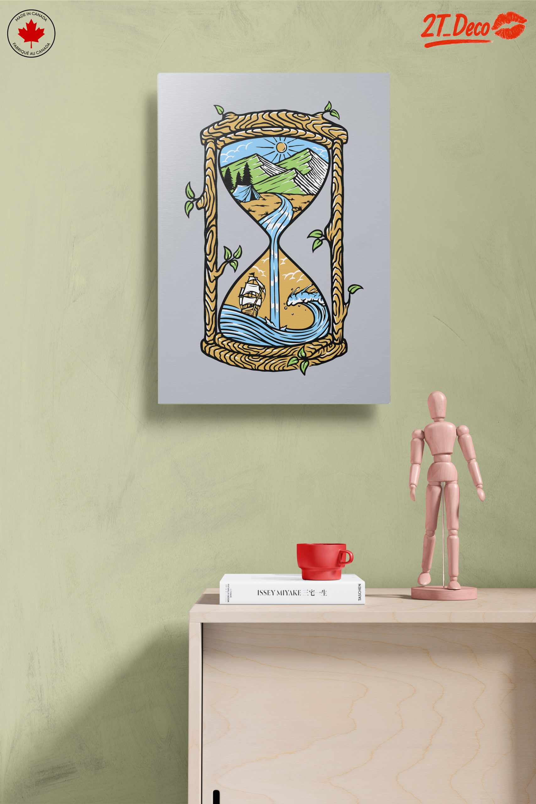 Nature Adventure Illustration in Hourglass - Image 14