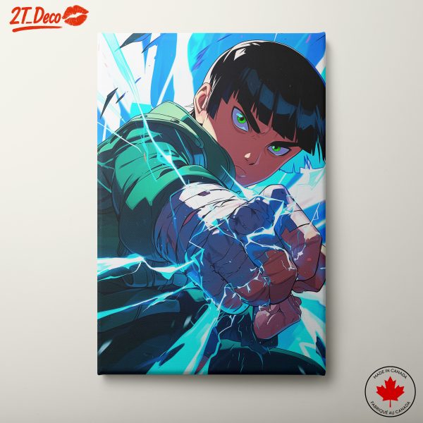 Dynamic Anime Action Artwork Featuring a Powerful Character