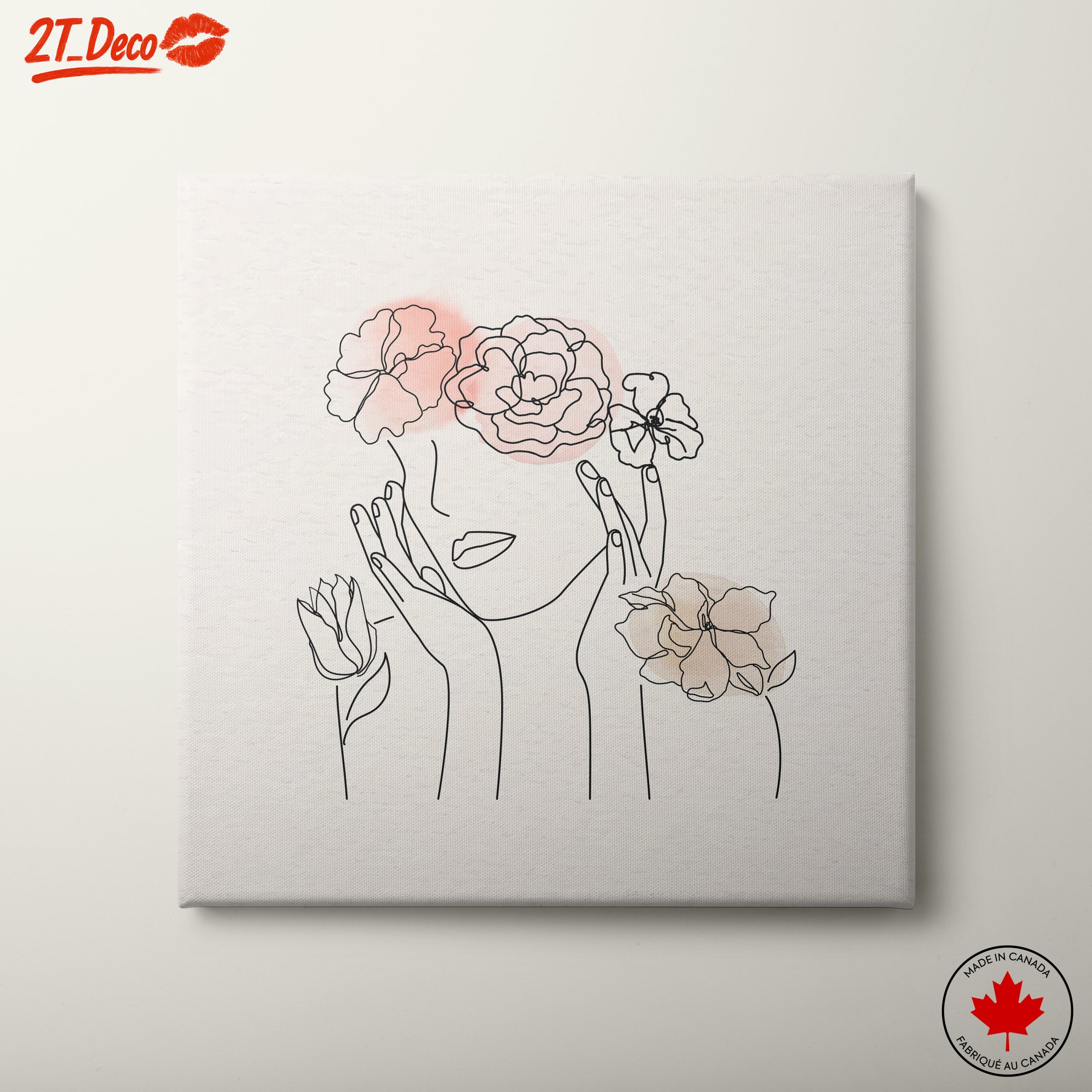 Elegant Minimalist Floral Portrait 2