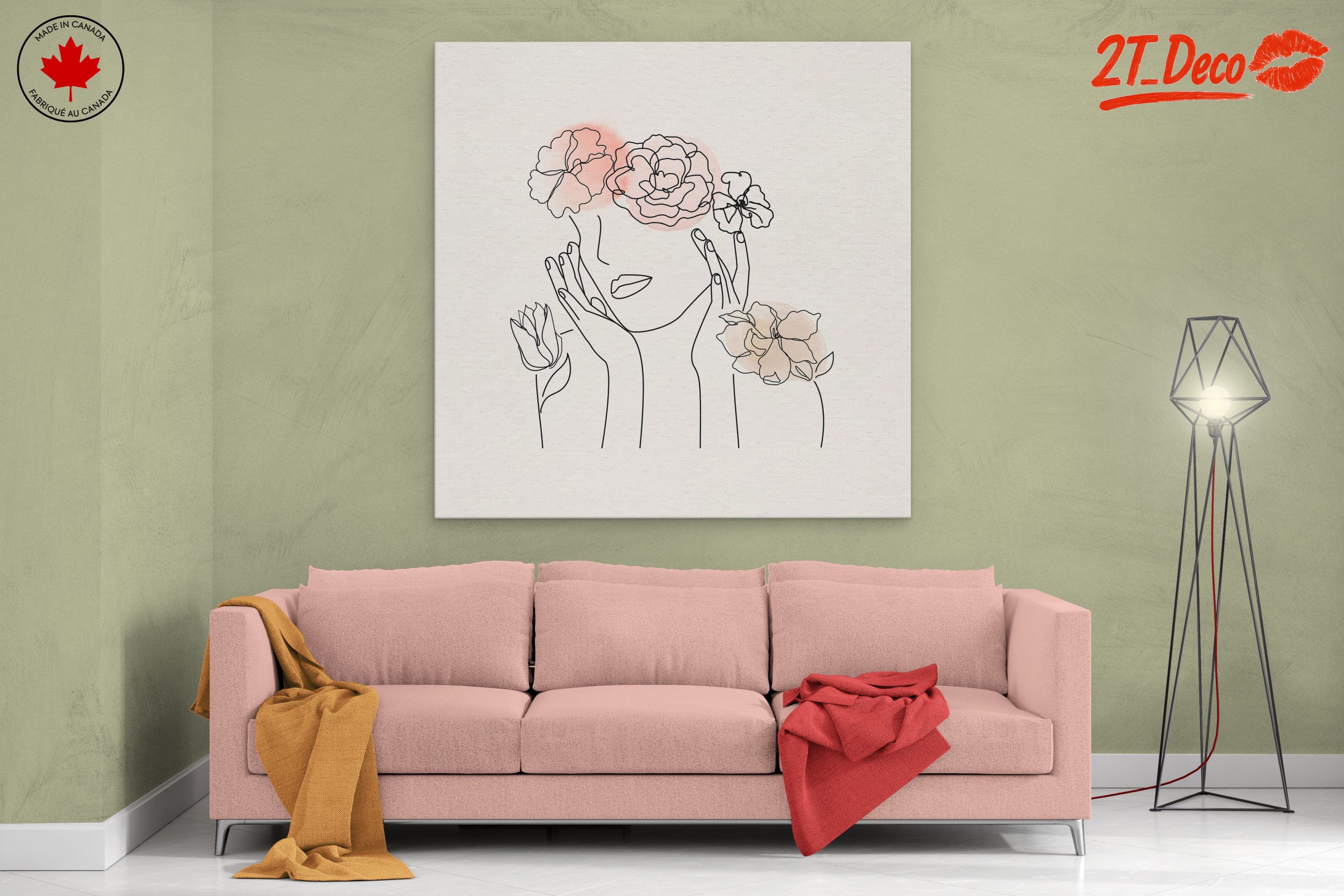 Elegant Minimalist Floral Portrait 2 - Image 2