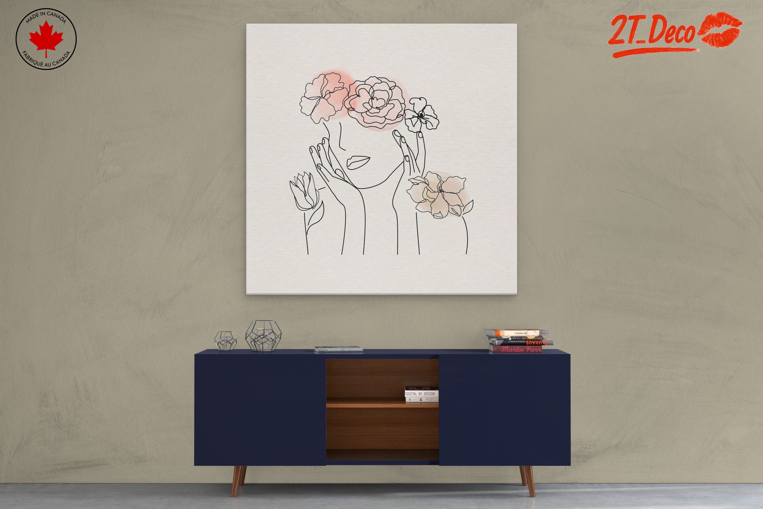 Elegant Minimalist Floral Portrait 2 - Image 3