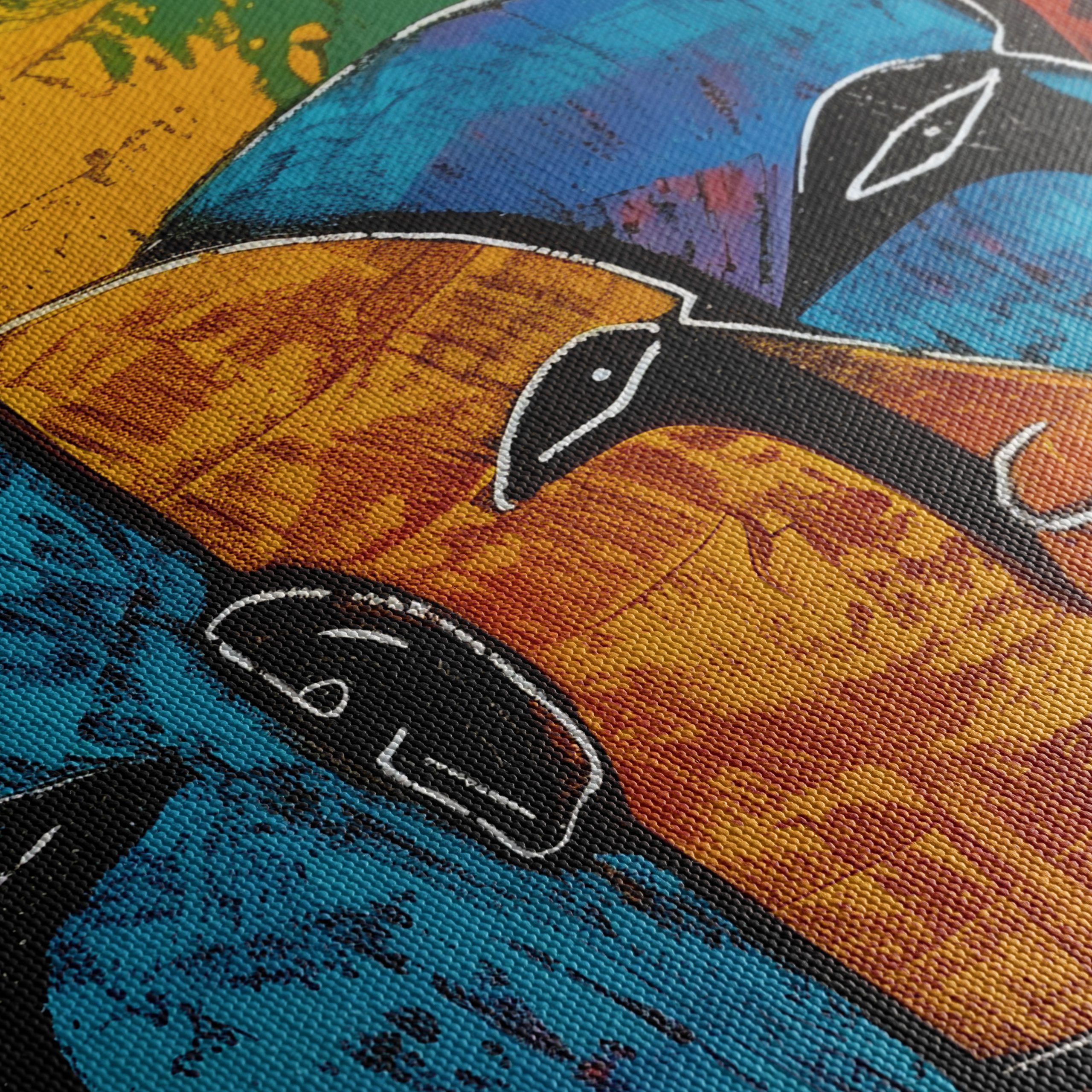 Vibrant Afro Art Faces in Bold Colors - Image 5