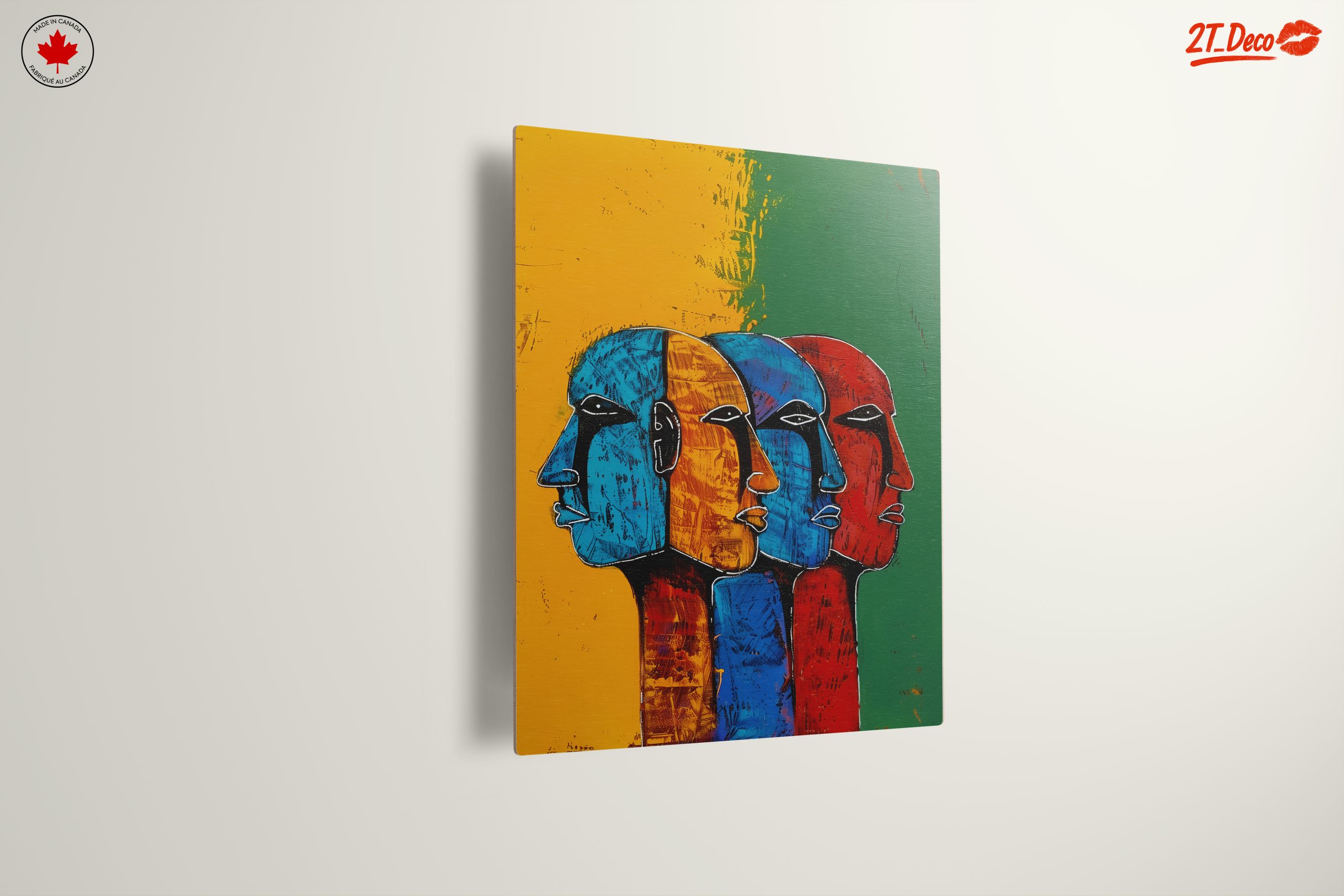 Vibrant Afro Art Faces in Bold Colors - Image 13